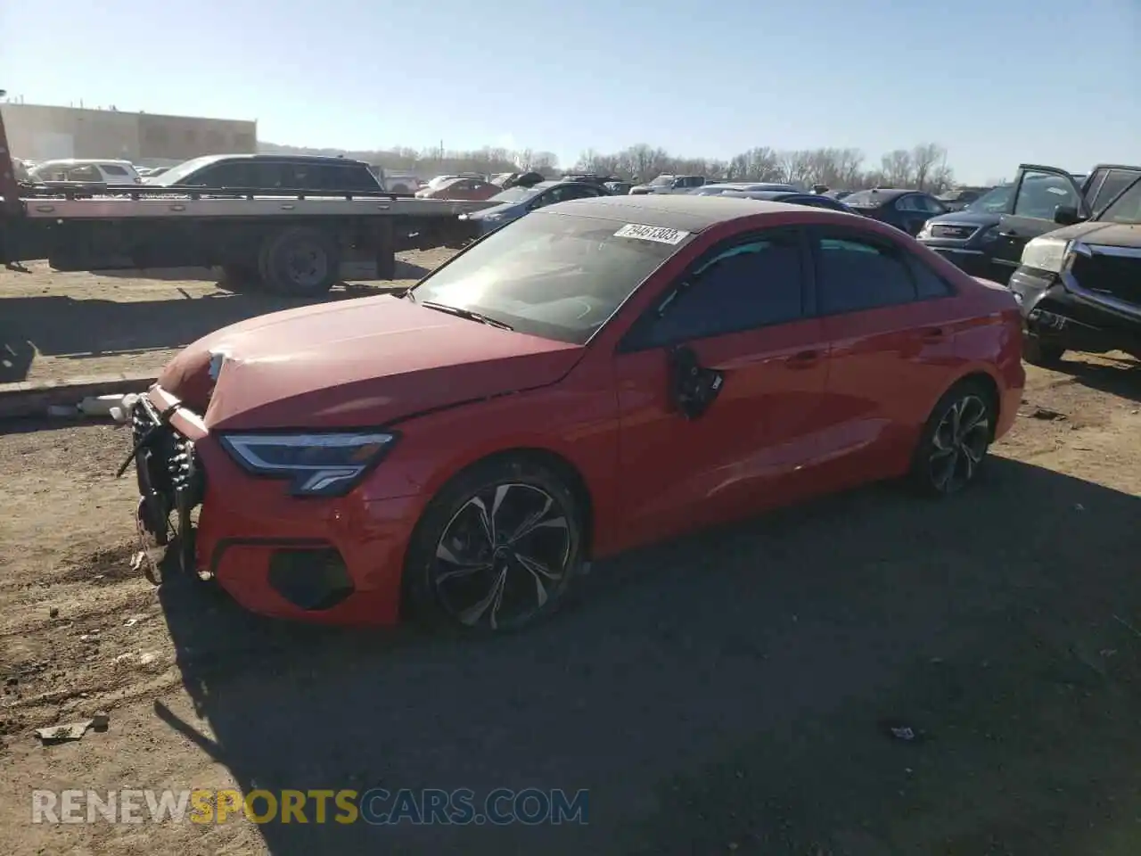 1 Photograph of a damaged car WAUHUDGY2PA054976 AUDI A3 2023