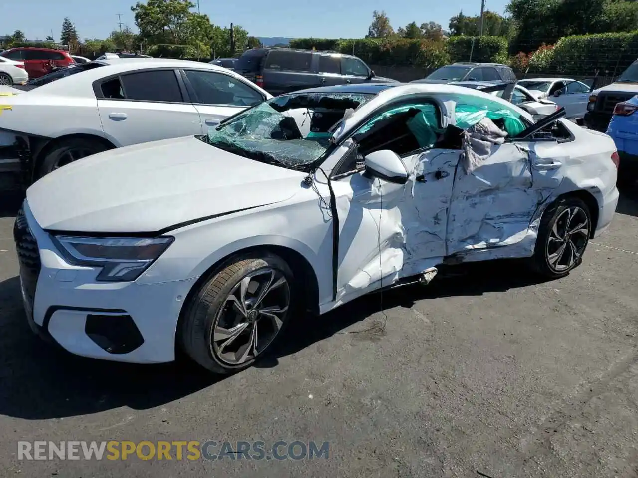 1 Photograph of a damaged car WAUHUDGY9PA033994 AUDI A3 2023