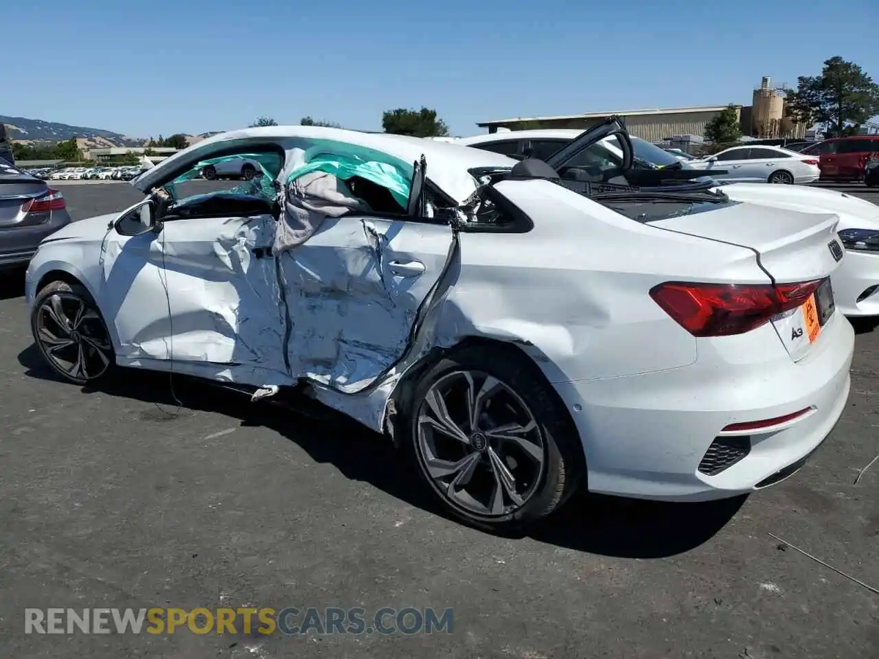 2 Photograph of a damaged car WAUHUDGY9PA033994 AUDI A3 2023