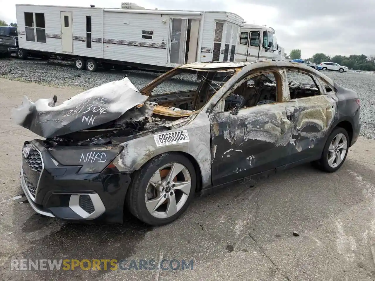 1 Photograph of a damaged car WAUHUDGY9PA044445 AUDI A3 2023