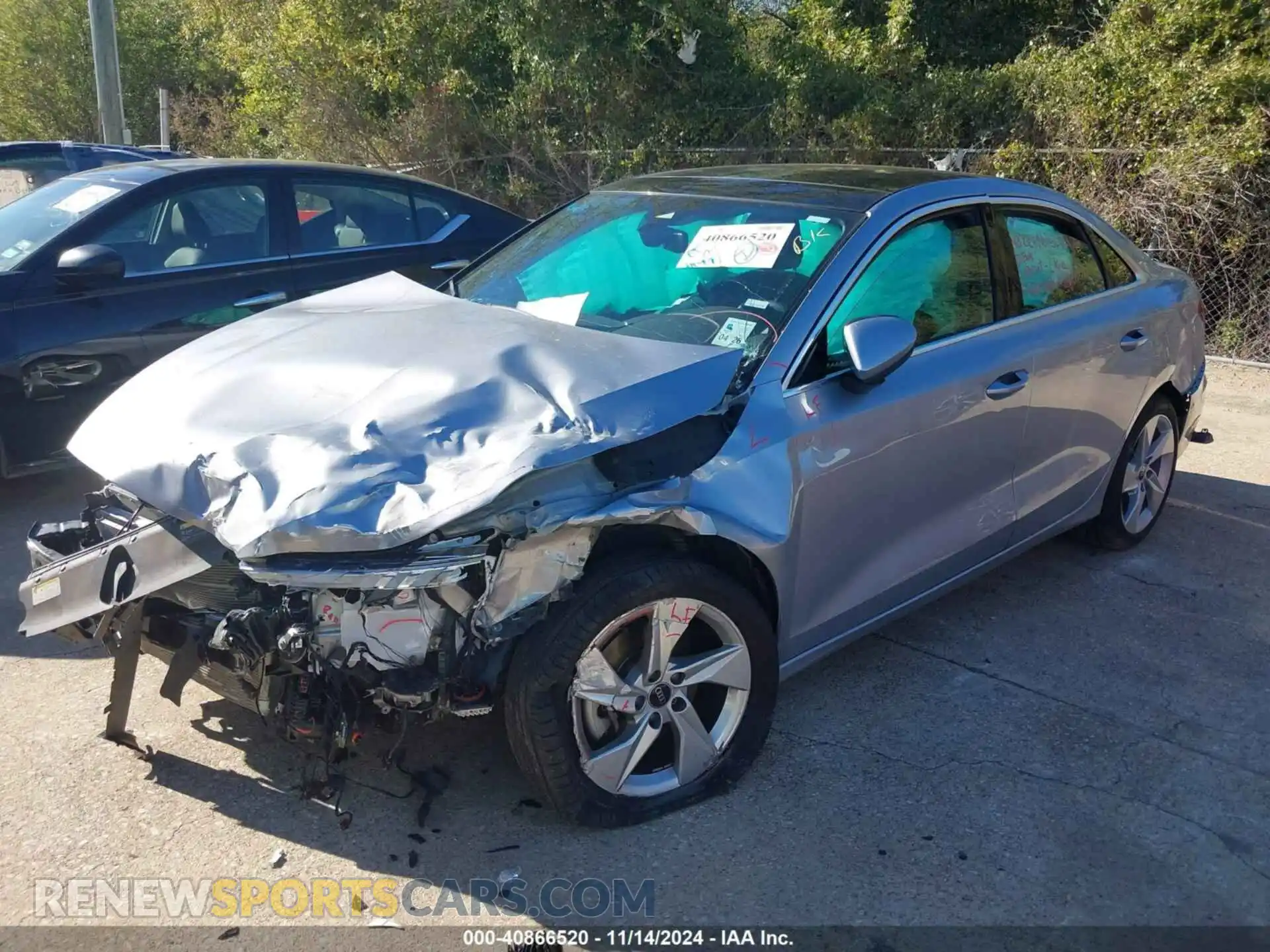 2 Photograph of a damaged car WAUAUDGY3RA099512 AUDI A3 2024