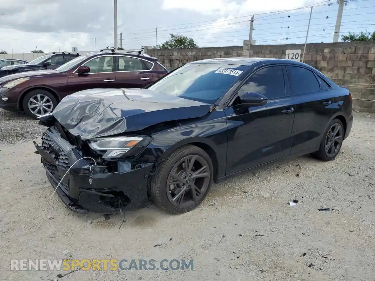1 Photograph of a damaged car WAUAUDGY8RA076288 AUDI A3 2024