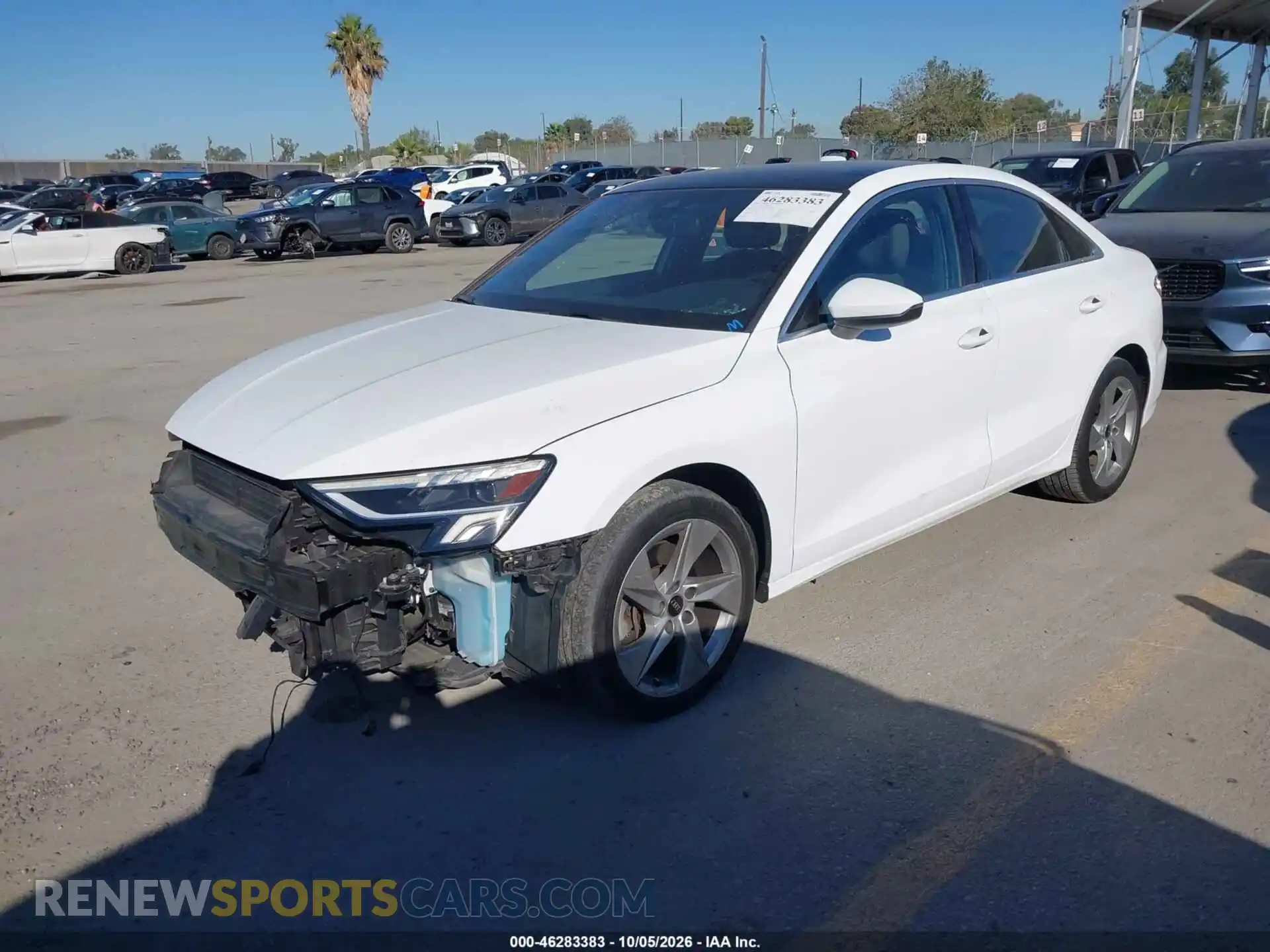 2 fotografías del automóvil dañado WAUBUDGY4RA122137 AUDI A3 2024