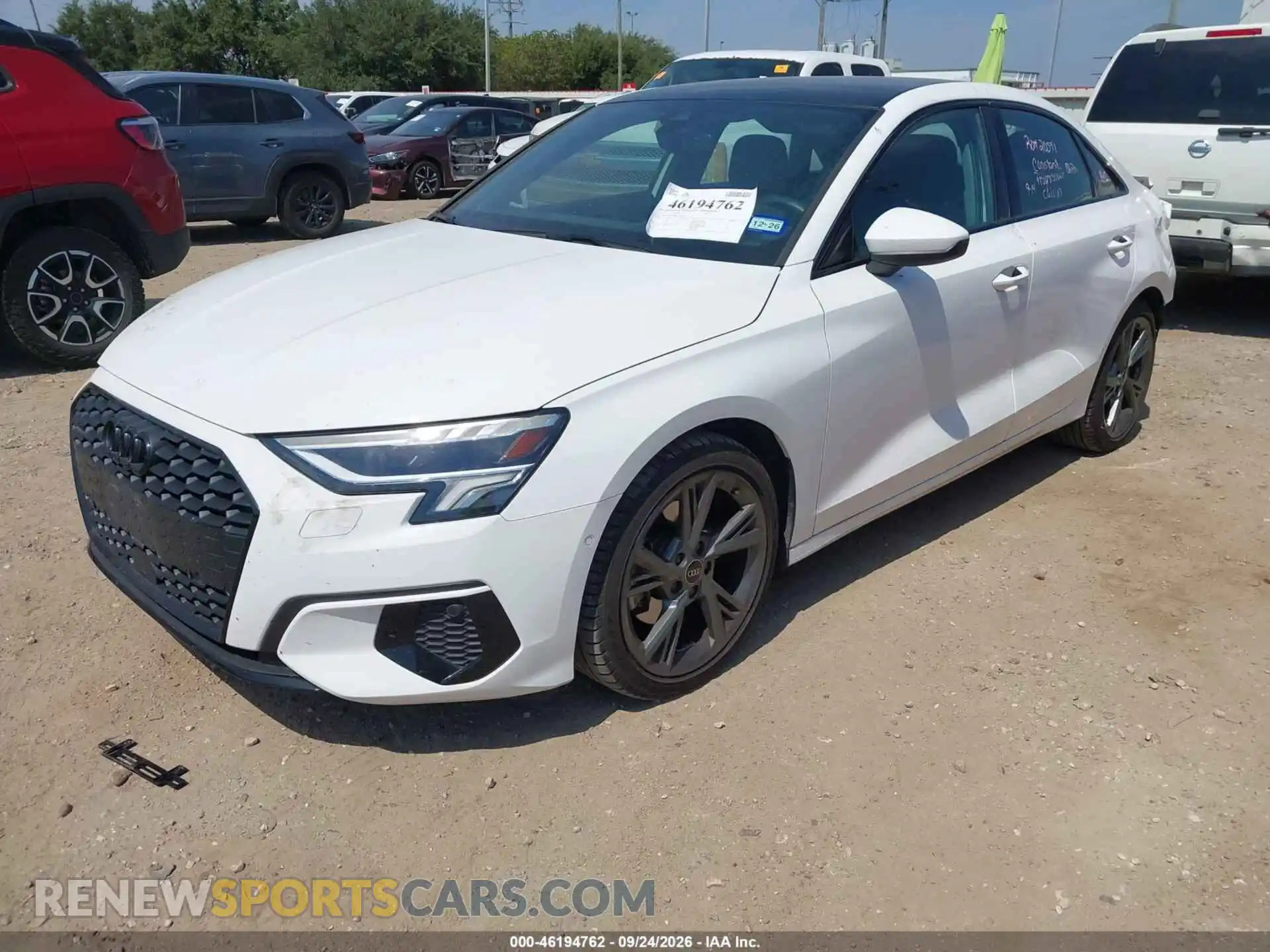 2 Photograph of a damaged car WAUGUDGY0RA128443 AUDI A3 2024