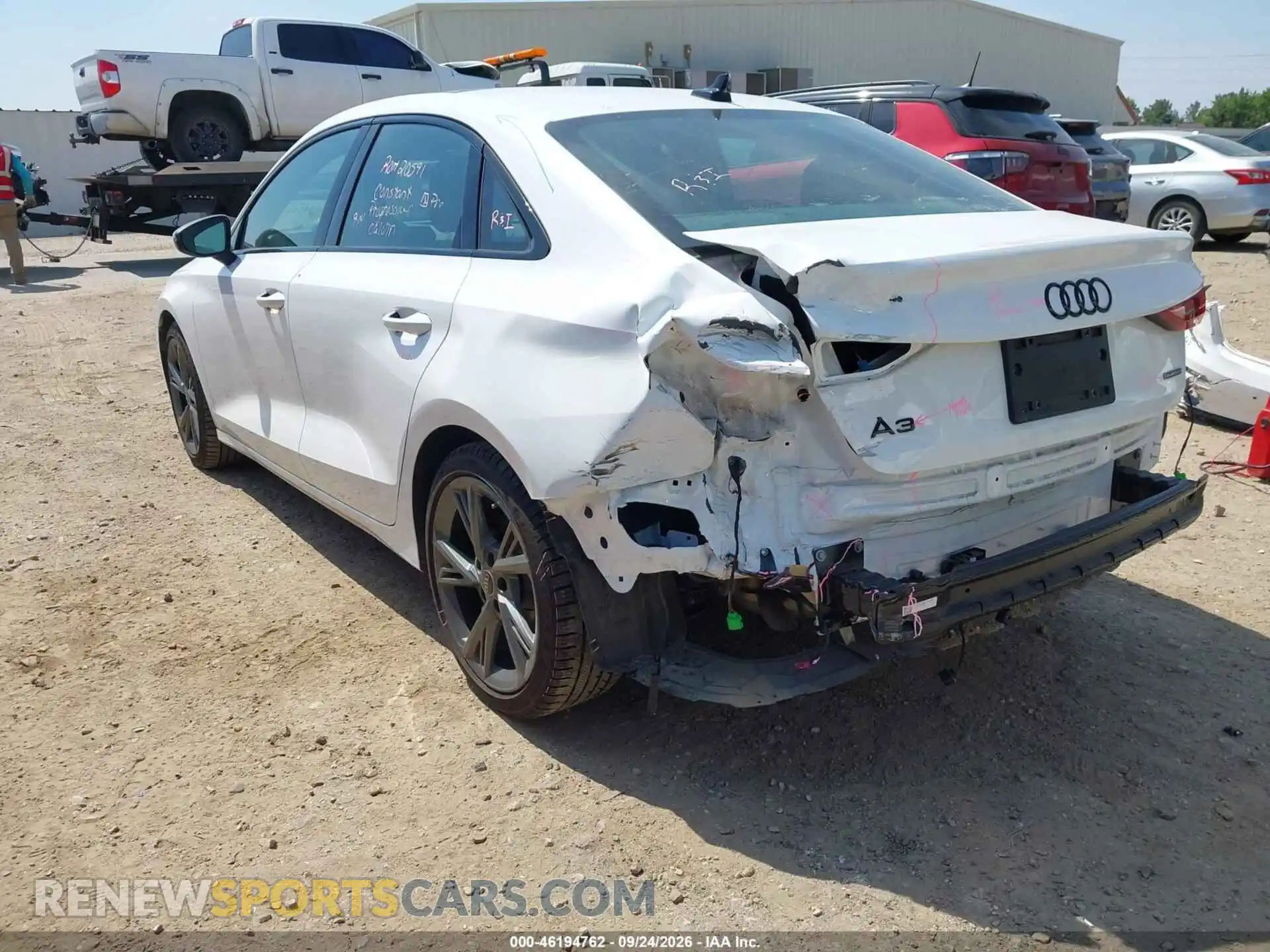 3 Photograph of a damaged car WAUGUDGY0RA128443 AUDI A3 2024