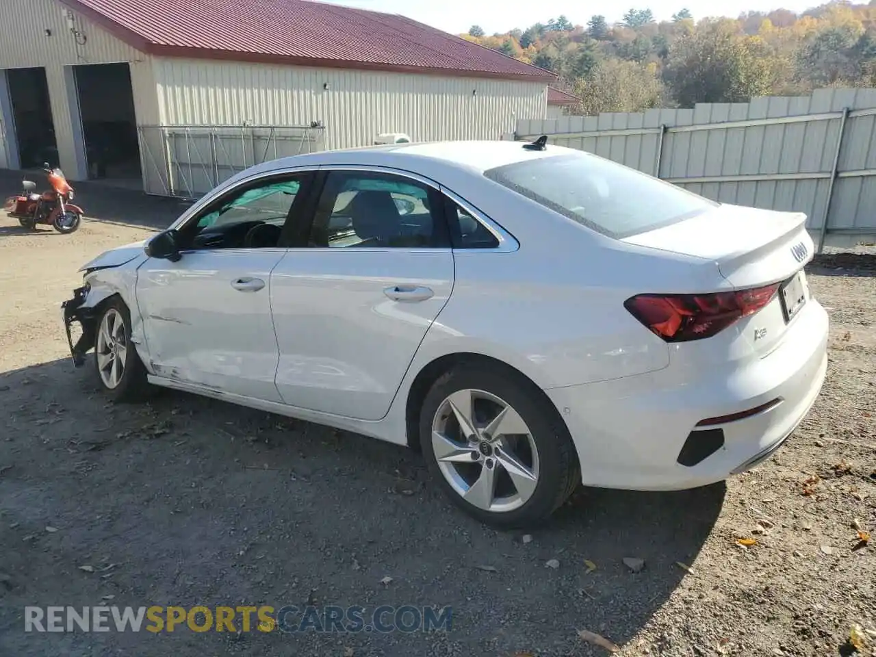 2 Photograph of a damaged car WAUGUDGY3RA051132 AUDI A3 2024