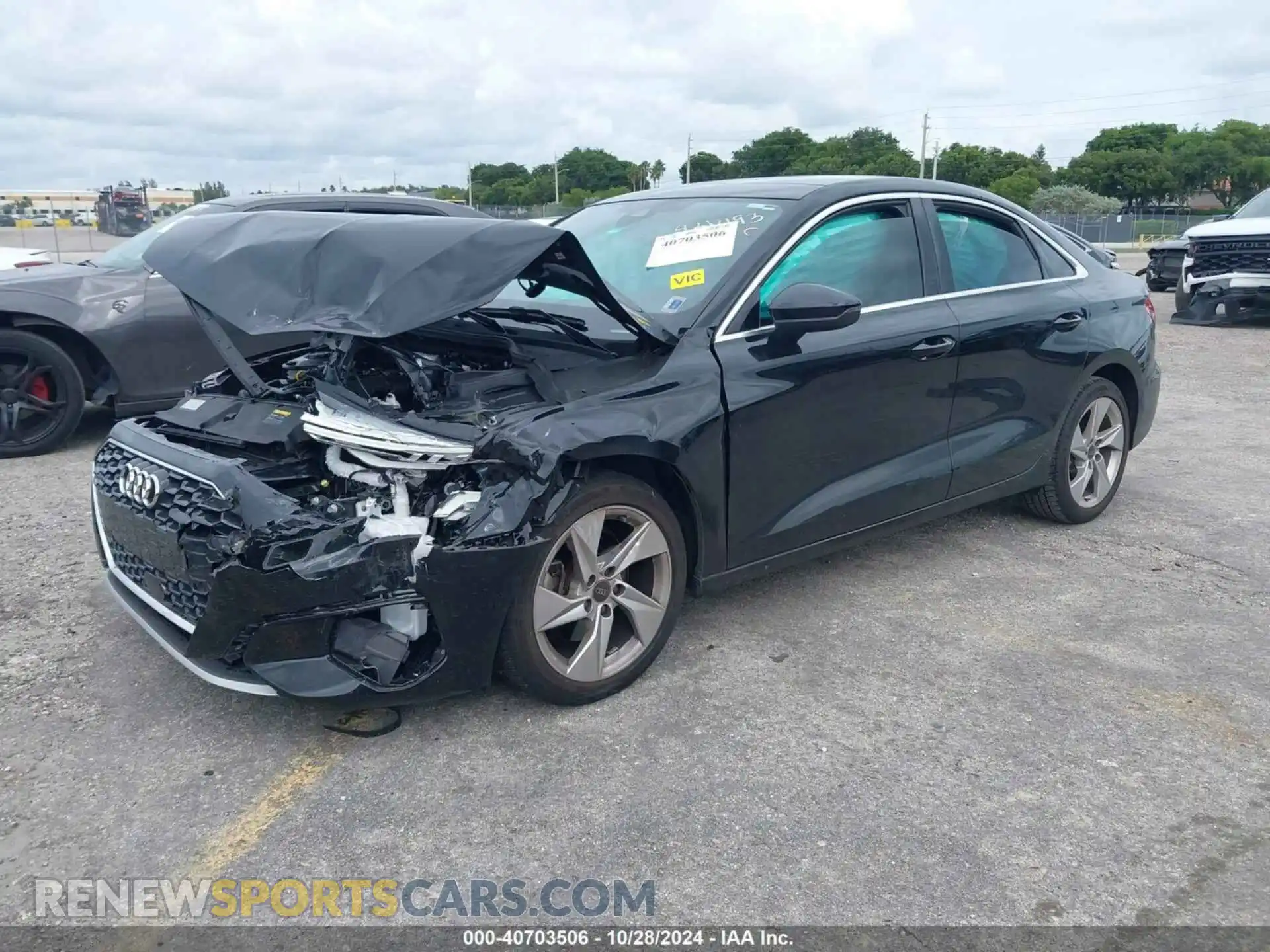 2 Photograph of a damaged car WAUGUDGY6RA127023 AUDI A3 2024