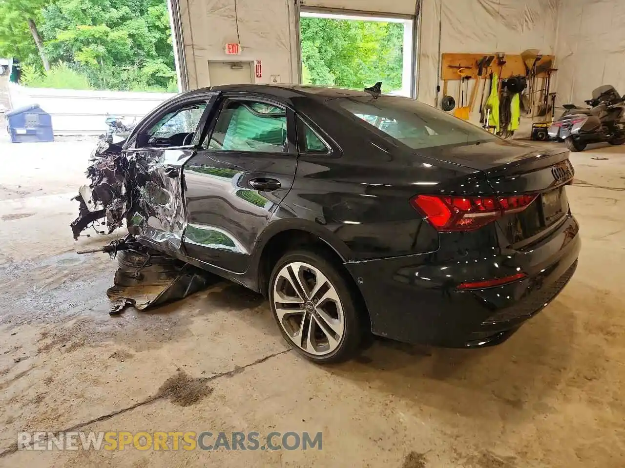 2 Photograph of a damaged car WAUGUDGY0SA050686 AUDI A3 2025
