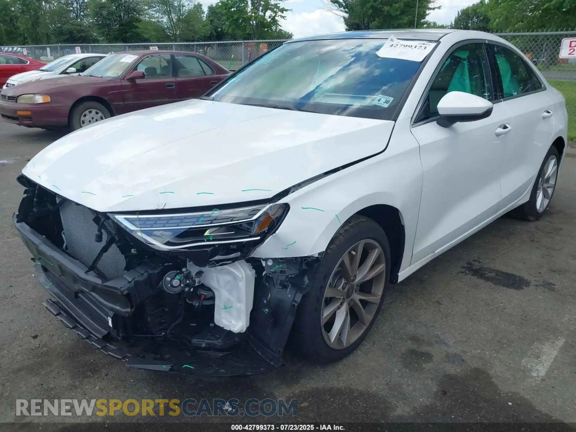 2 Photograph of a damaged car WAUGUDGY2SA059910 AUDI A3 2025