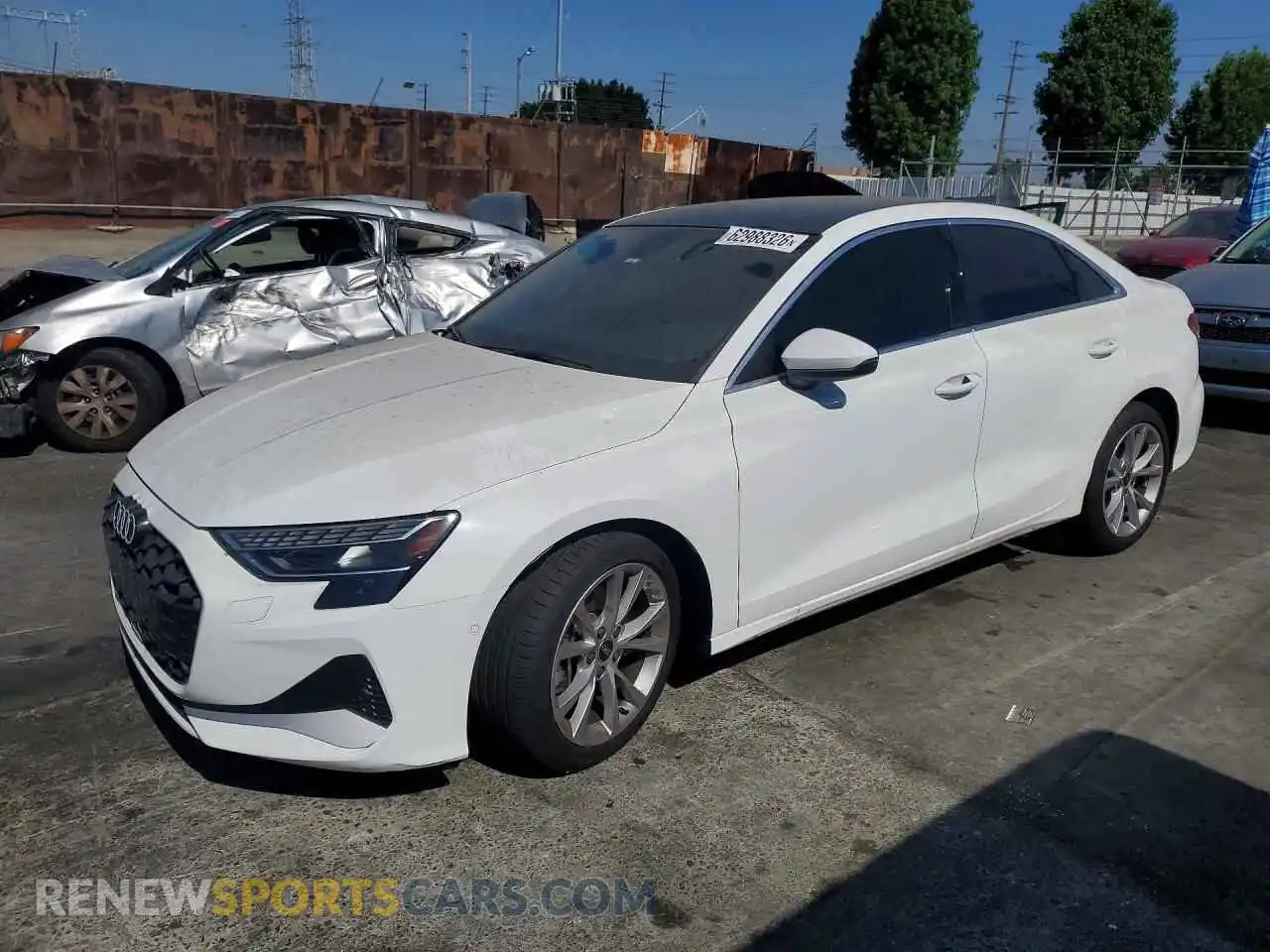 1 Photograph of a damaged car WAUGUDGY9SA153668 AUDI A3 2025