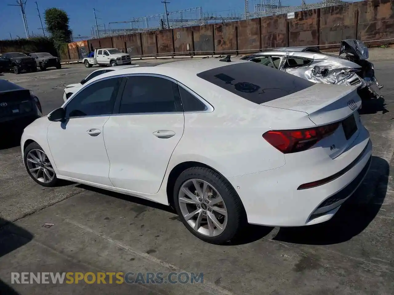 2 Photograph of a damaged car WAUGUDGY9SA153668 AUDI A3 2025