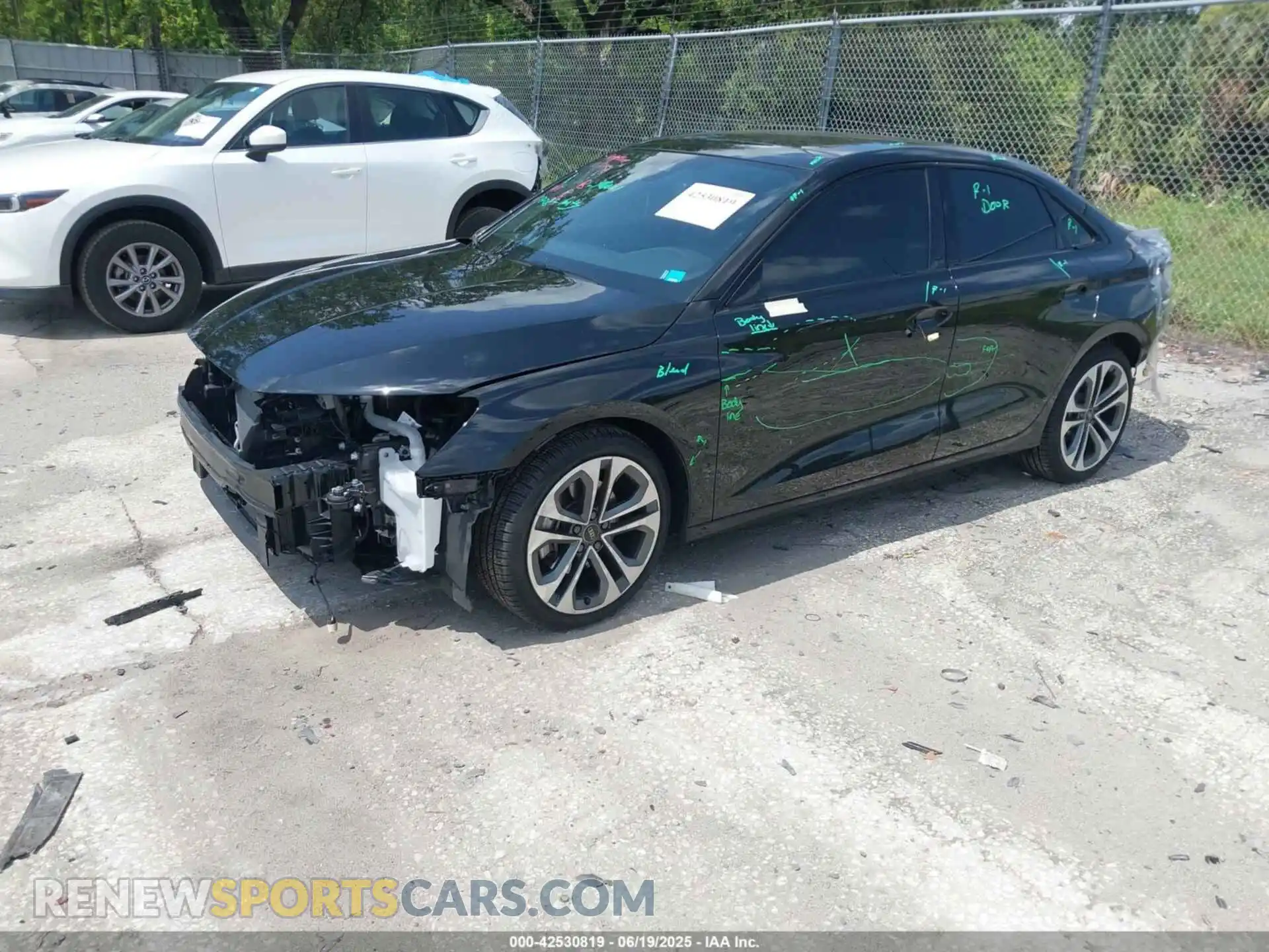 2 Photograph of a damaged car WAUHUDGY1SA068635 AUDI A3 2025