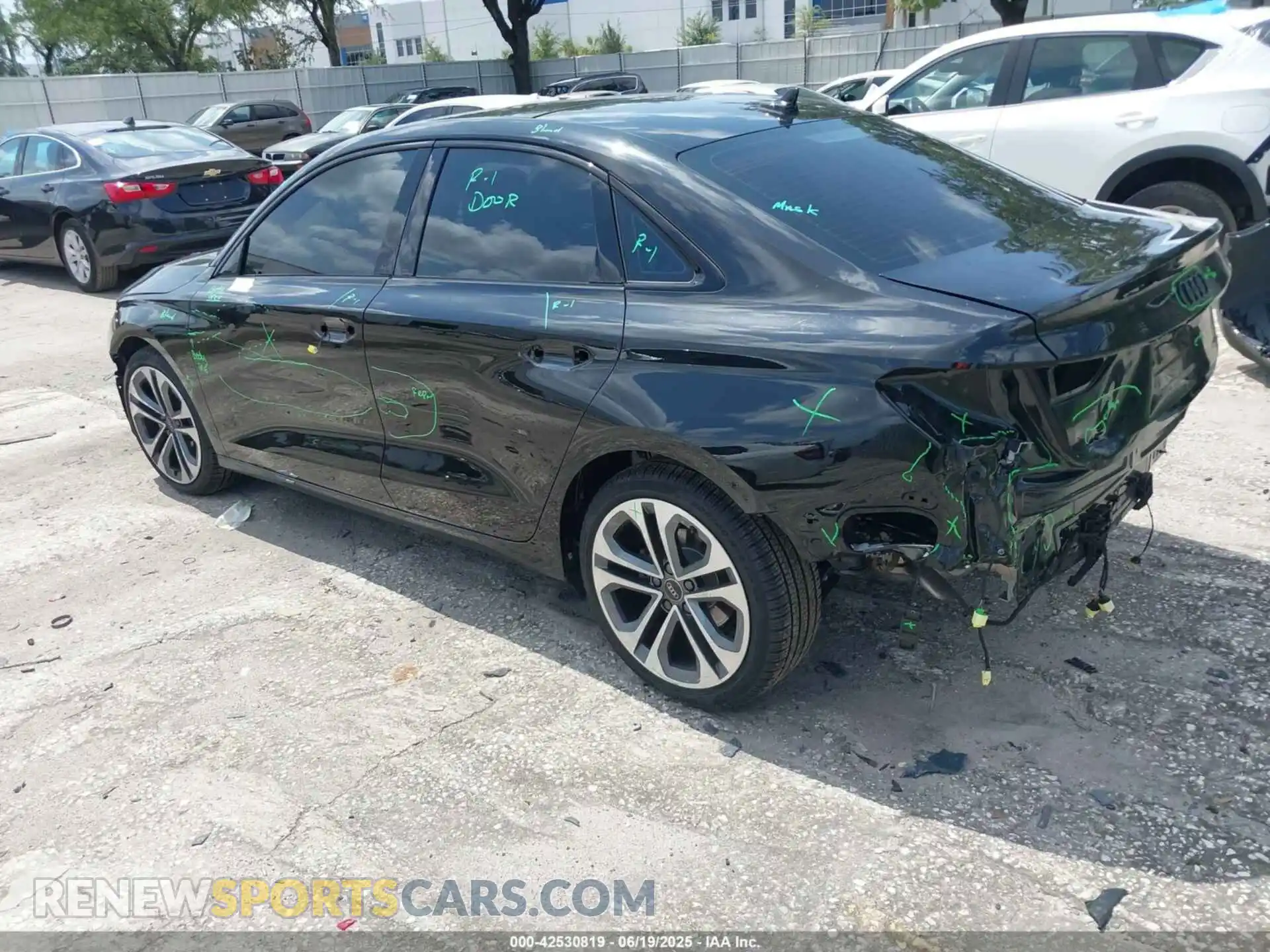 3 Photograph of a damaged car WAUHUDGY1SA068635 AUDI A3 2025