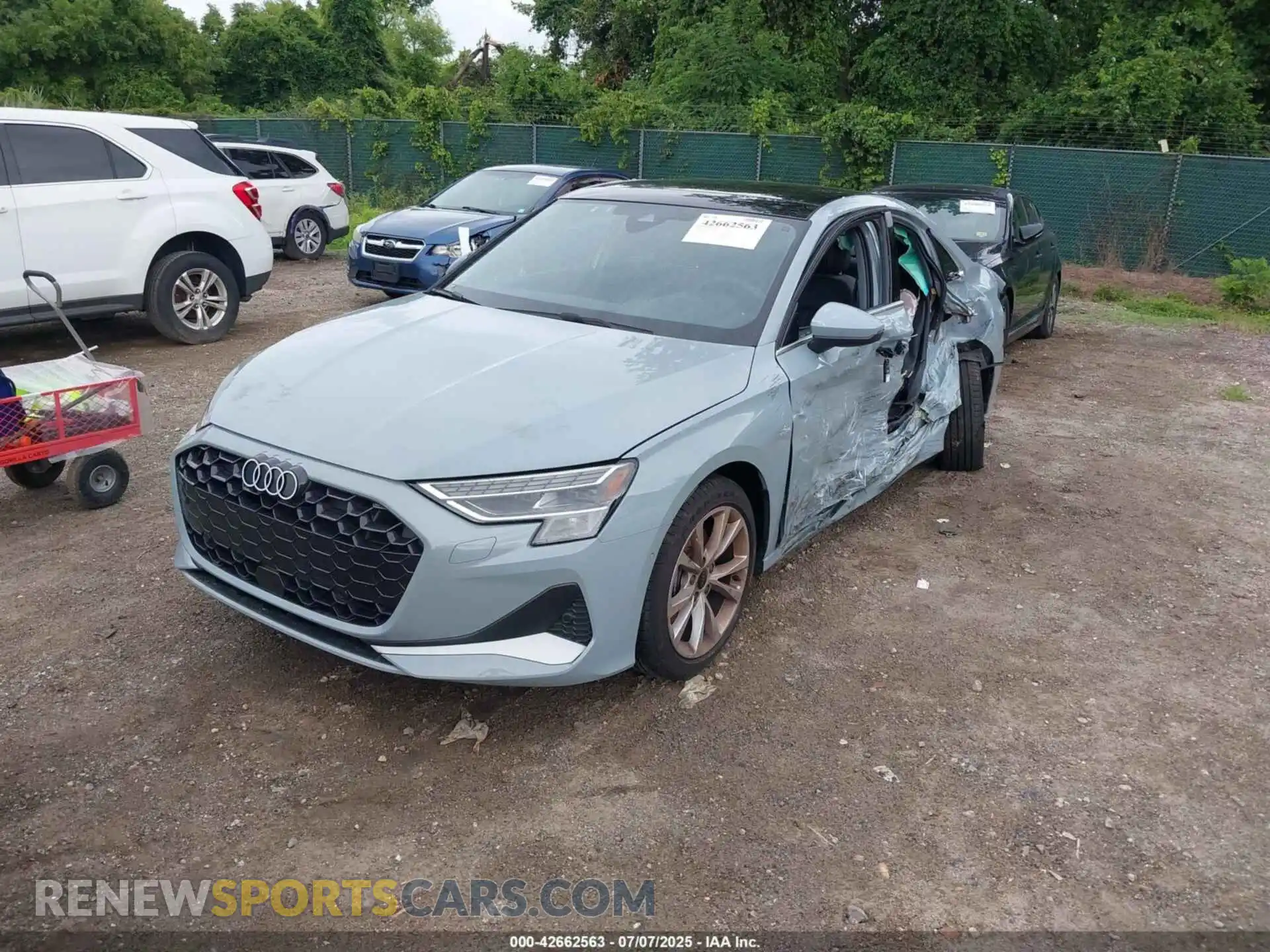 2 Photograph of a damaged car WAUHUDGY4SA088233 AUDI A3 2025