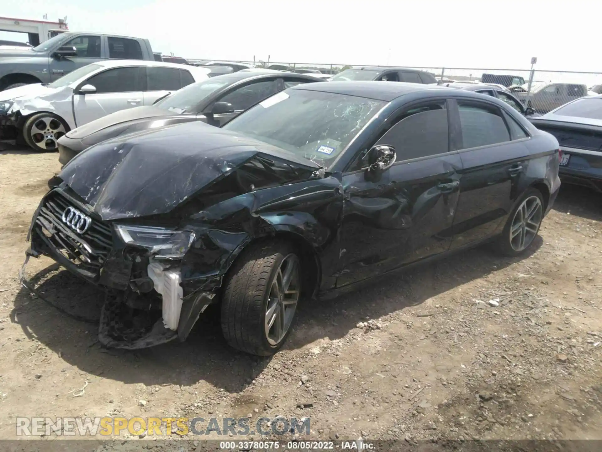2 Фотография поврежденного автомобиля WAUAUGFF5LA102015 AUDI A3 SEDAN 2020
