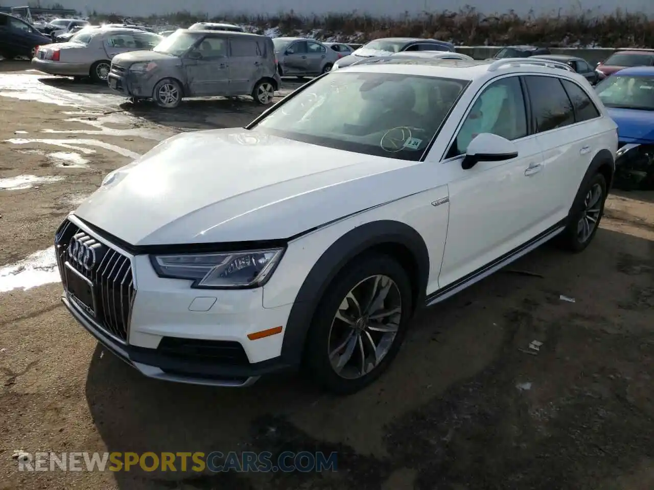 2 Photograph of a damaged car WA17NAF48KA009116 AUDI A4 2019