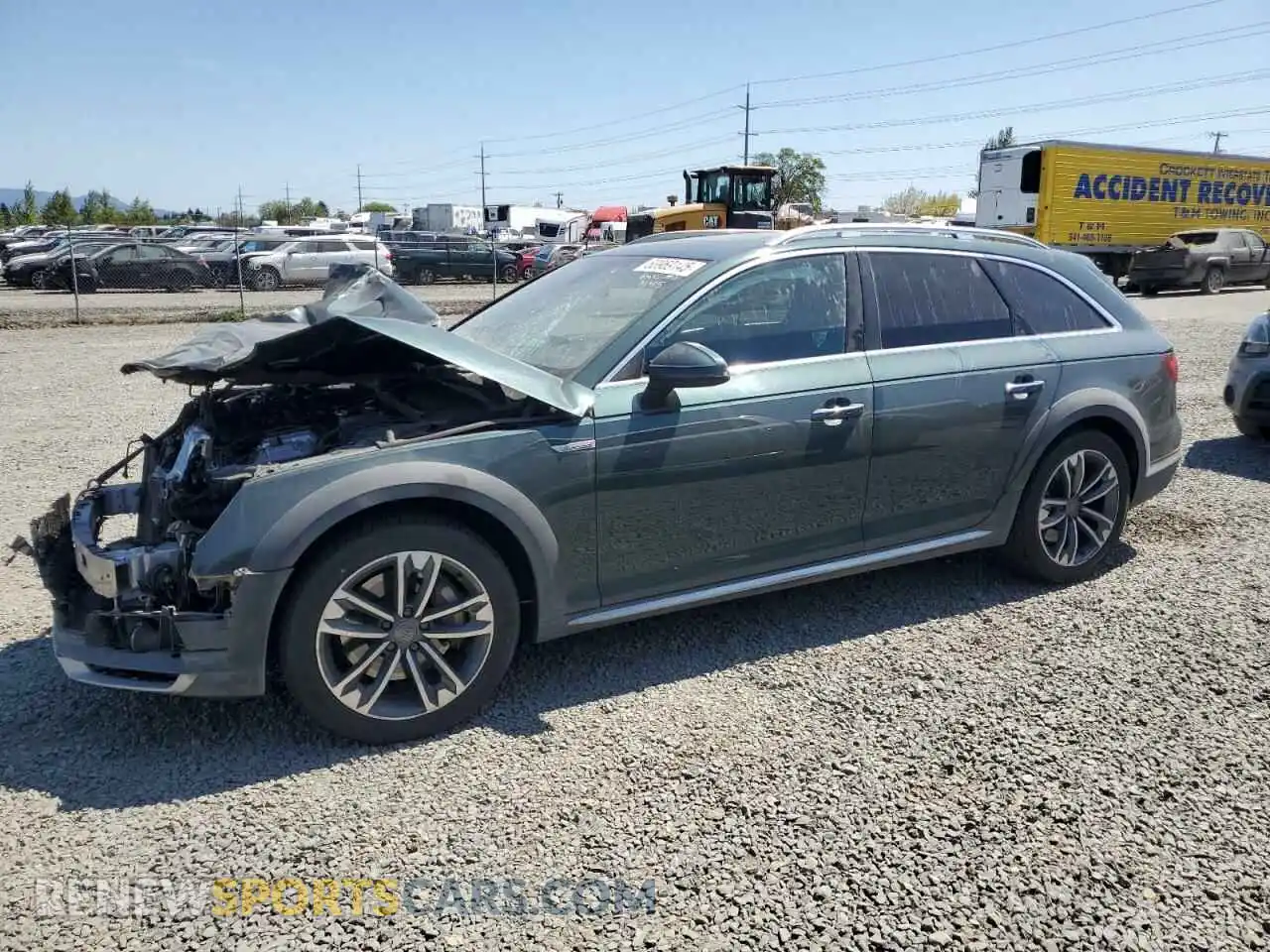 1 Photograph of a damaged car WA18NAF43KA106048 AUDI A4 2019