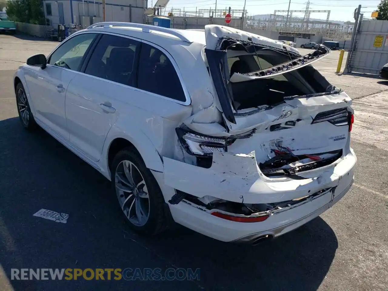 3 Photograph of a damaged car WA18NAF44KA110853 AUDI A4 2019