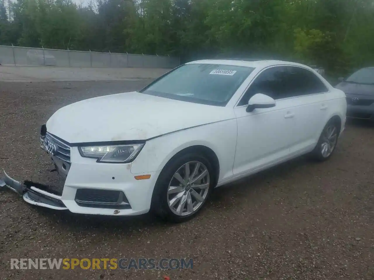 1 Photograph of a damaged car WAUANAF43KN010191 AUDI A4 2019