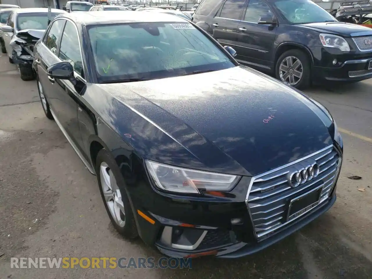 1 Photograph of a damaged car WAUDNAF40KA042049 AUDI A4 2019