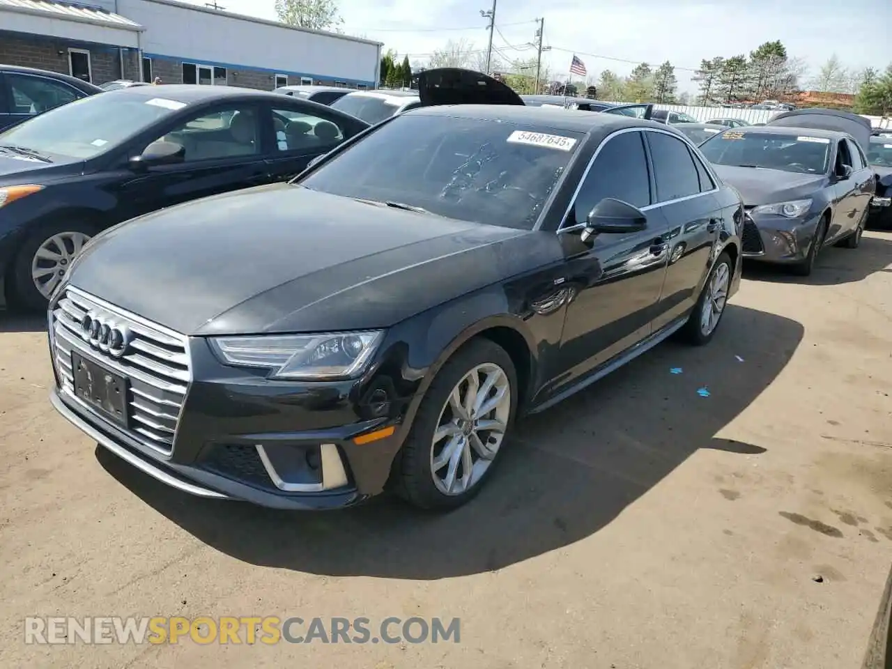 1 Photograph of a damaged car WAUDNAF41KN020621 AUDI A4 2019