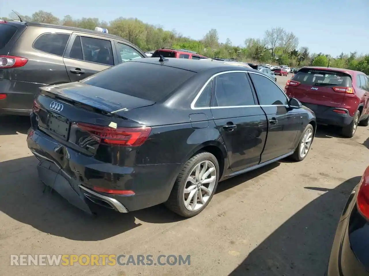 3 Photograph of a damaged car WAUDNAF41KN020621 AUDI A4 2019
