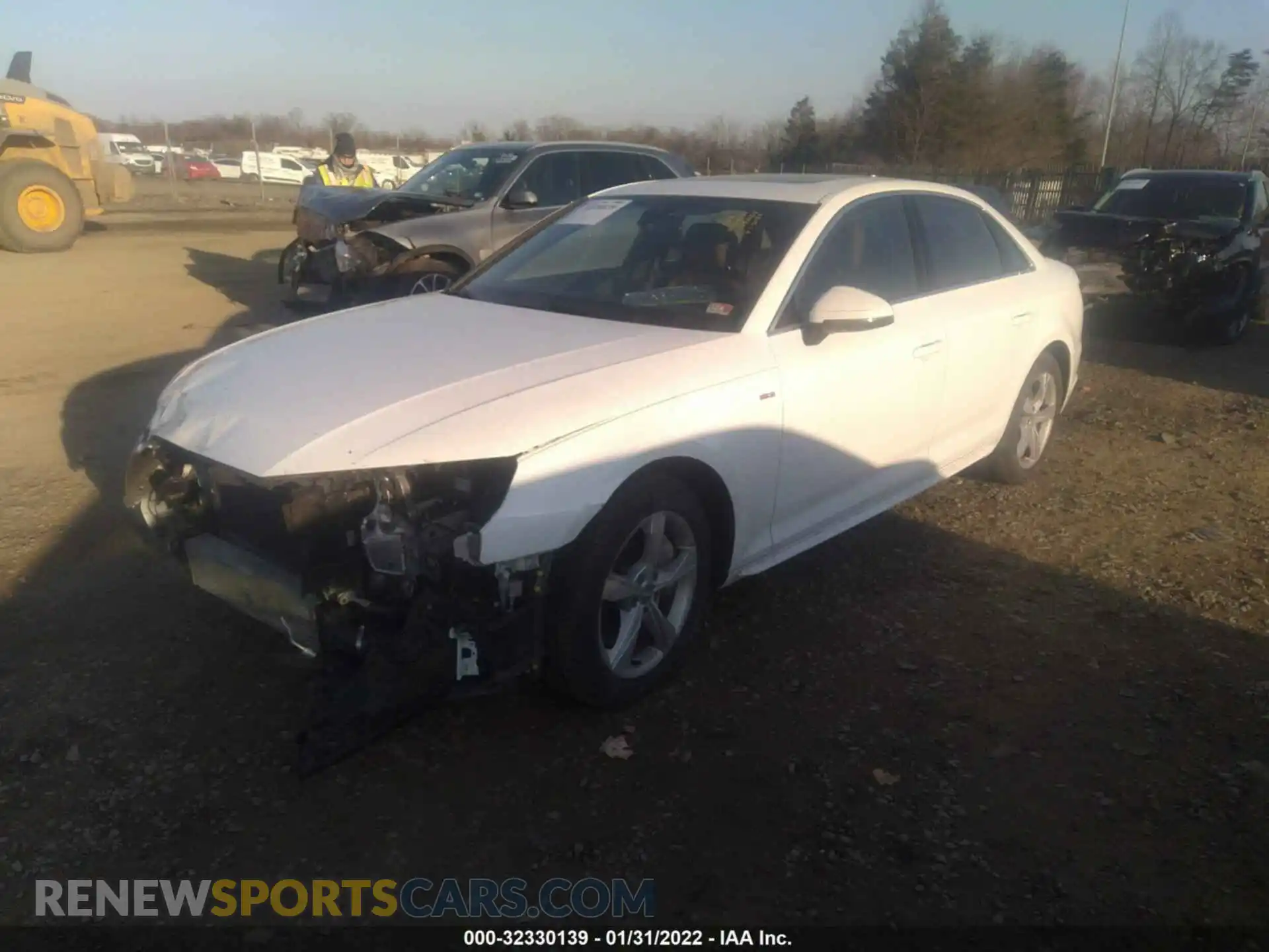 2 Photograph of a damaged car WAUDNAF42KA030761 AUDI A4 2019