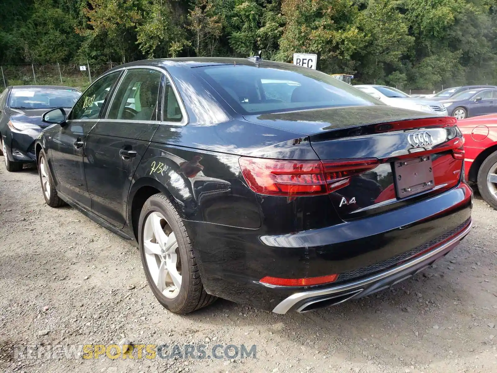 3 Photograph of a damaged car WAUDNAF43KA021583 AUDI A4 2019