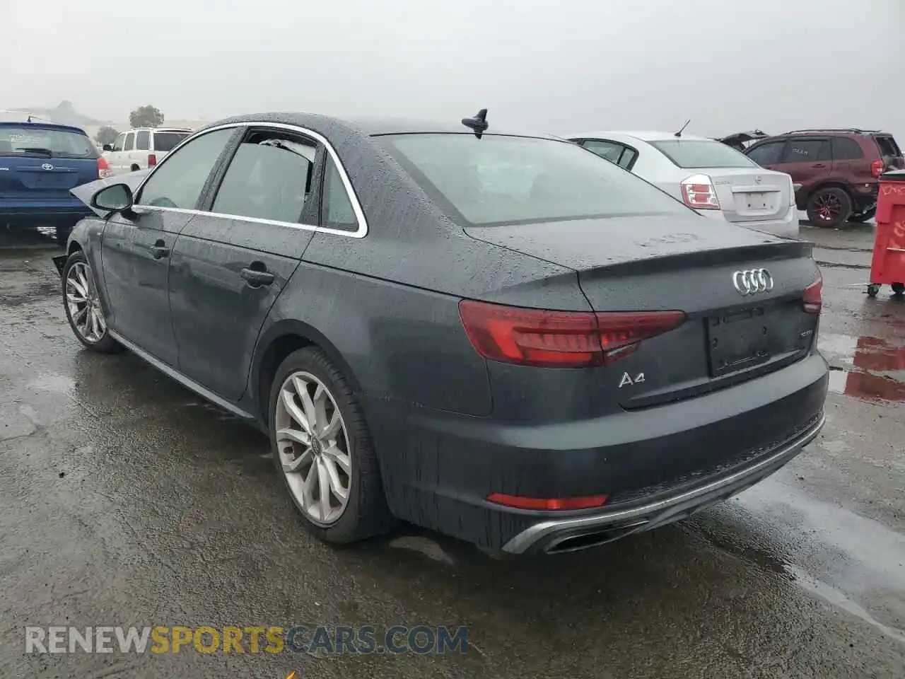 2 Photograph of a damaged car WAUDNAF43KN004730 AUDI A4 2019