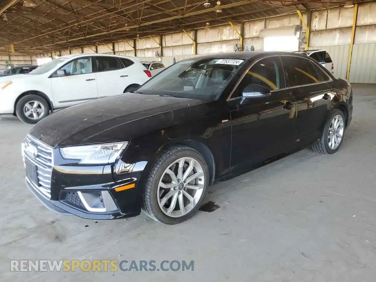 1 Photograph of a damaged car WAUDNAF43KN018059 AUDI A4 2019
