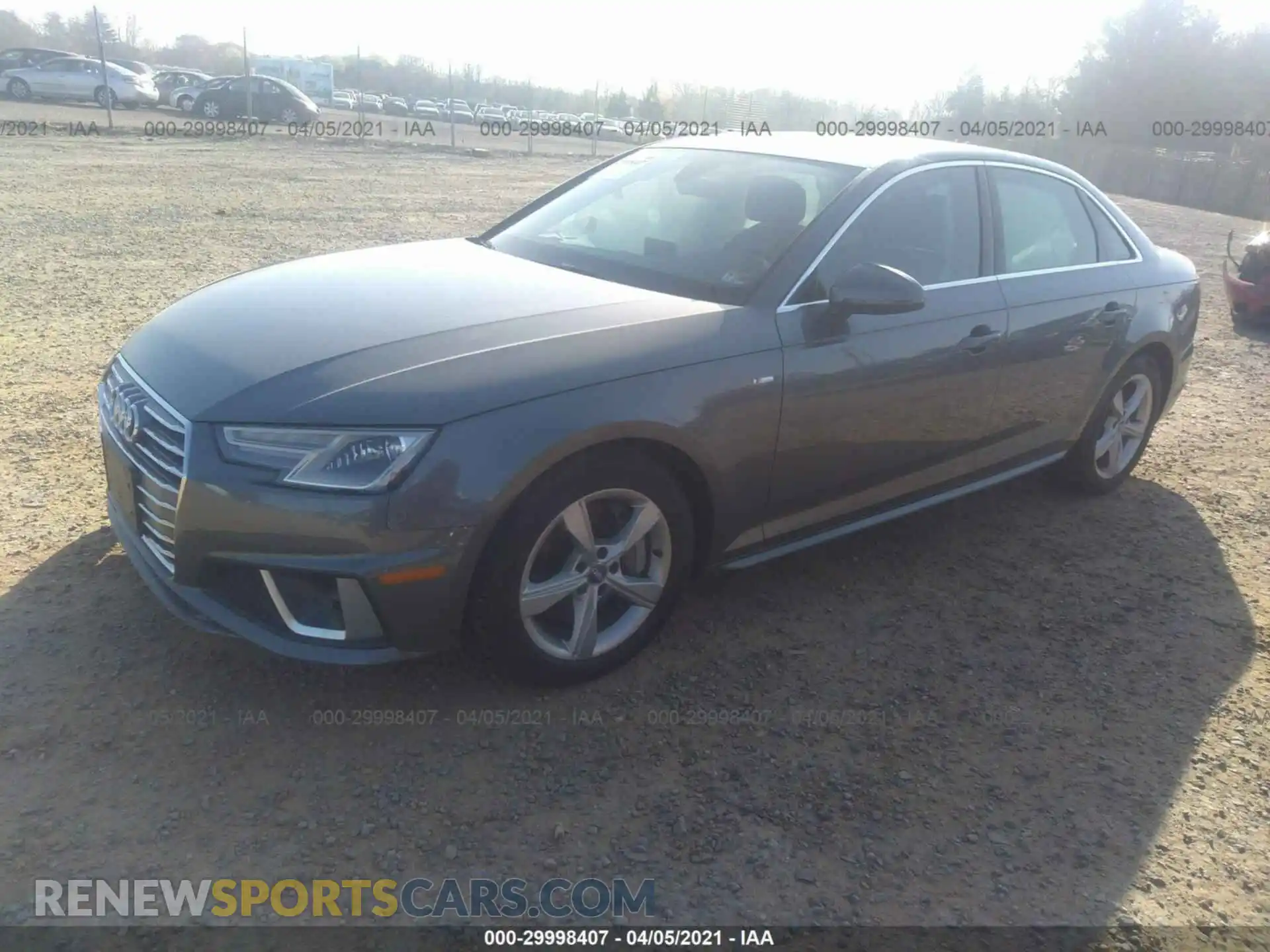 2 Photograph of a damaged car WAUDNAF44KA023228 AUDI A4 2019