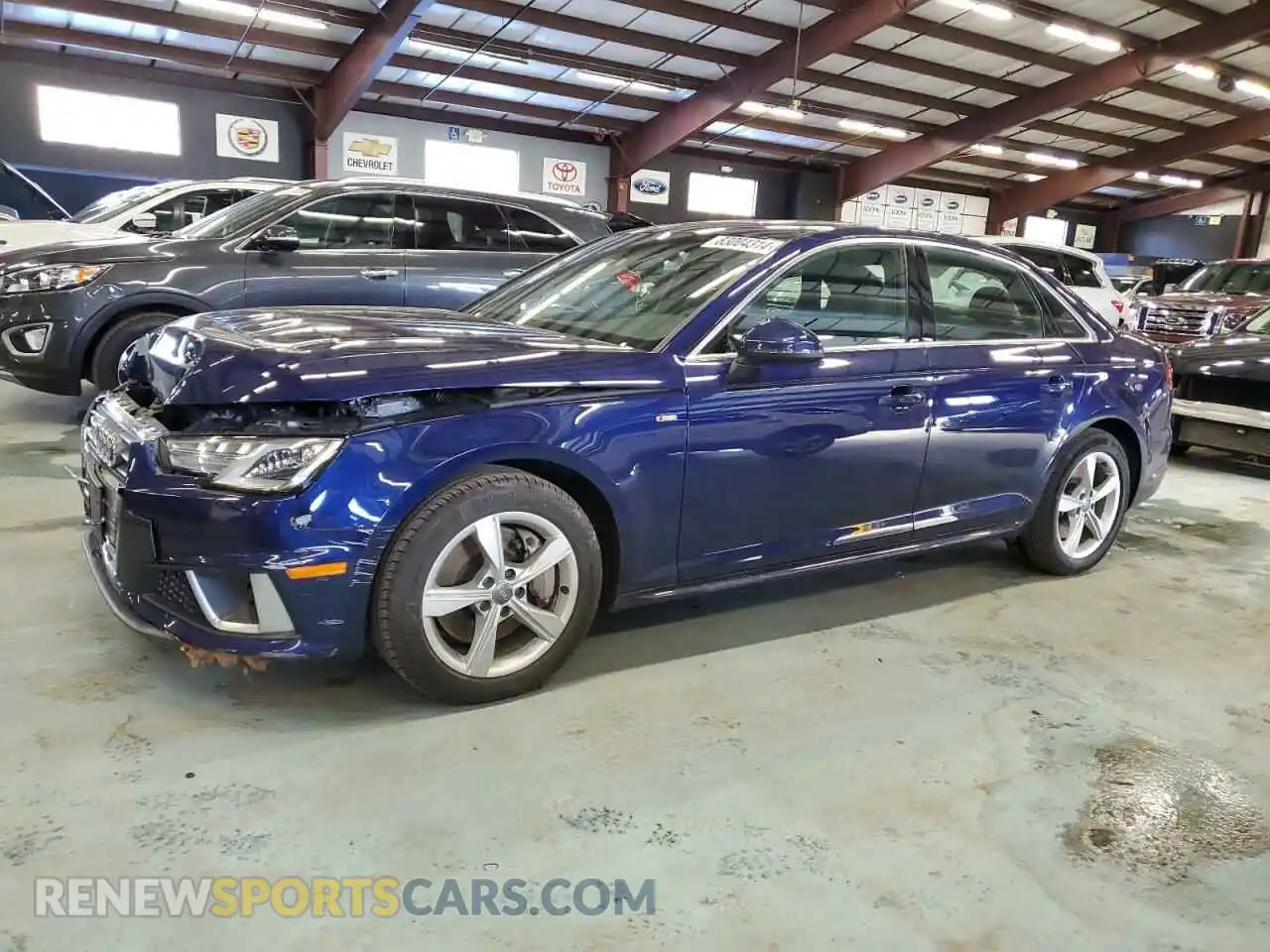 1 Photograph of a damaged car WAUDNAF44KA101930 AUDI A4 2019