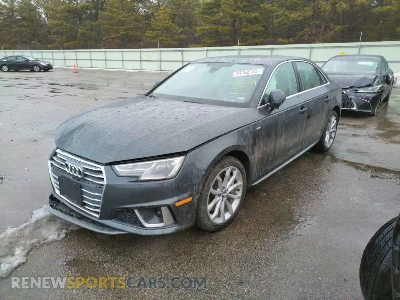 2 Photograph of a damaged car WAUDNAF44KN012979 AUDI A4 2019