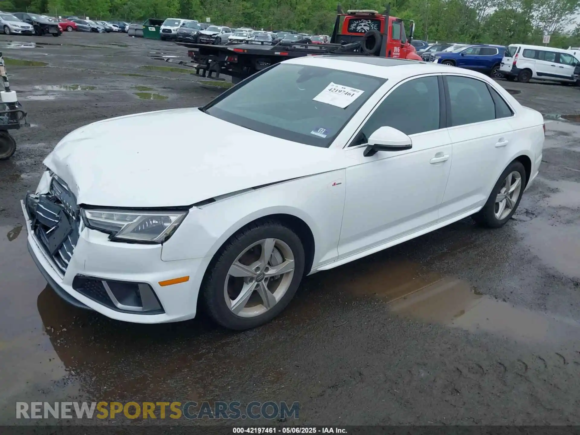 2 Photograph of a damaged car WAUDNAF44KN019219 AUDI A4 2019