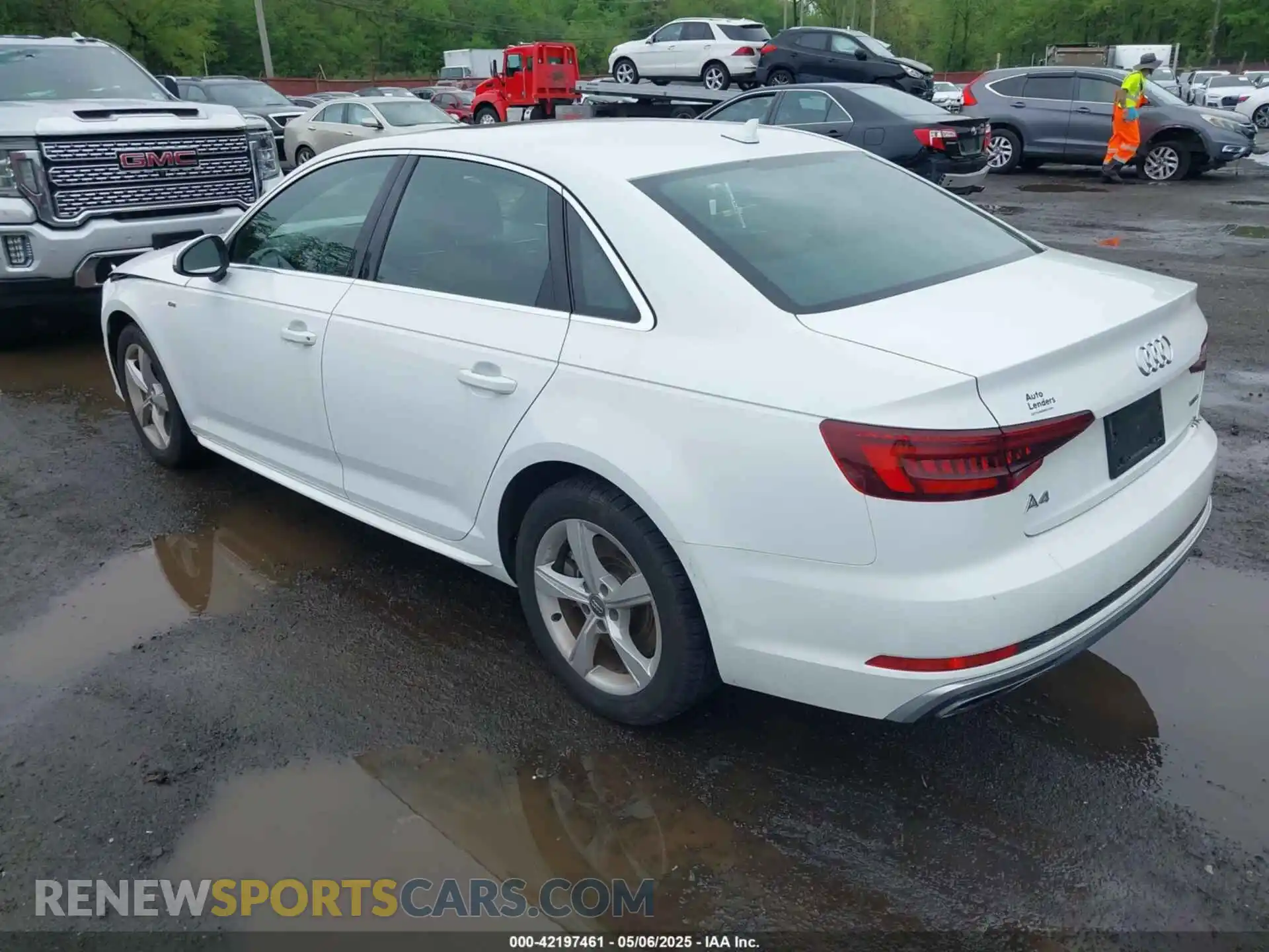 3 Photograph of a damaged car WAUDNAF44KN019219 AUDI A4 2019