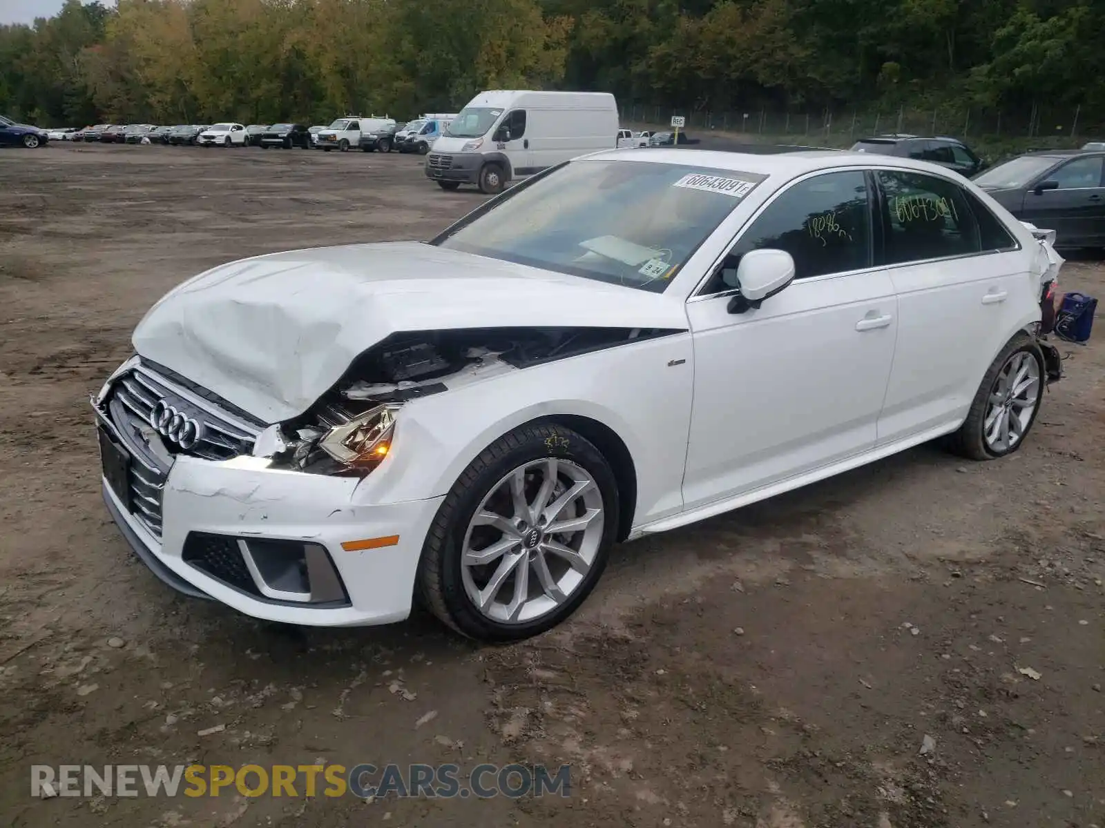 2 Фотография поврежденного автомобиля WAUDNAF45KA098892 AUDI A4 2019