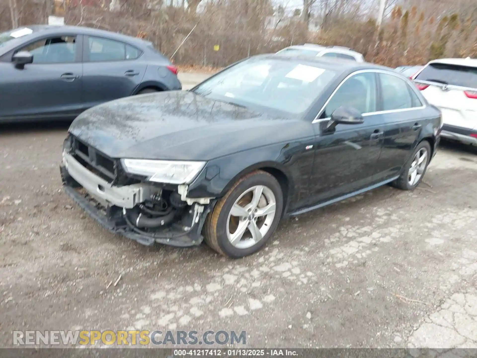 2 Photograph of a damaged car WAUDNAF45KA108157 AUDI A4 2019