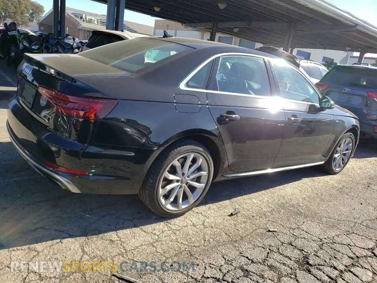 3 Photograph of a damaged car WAUDNAF45KN020444 AUDI A4 2019