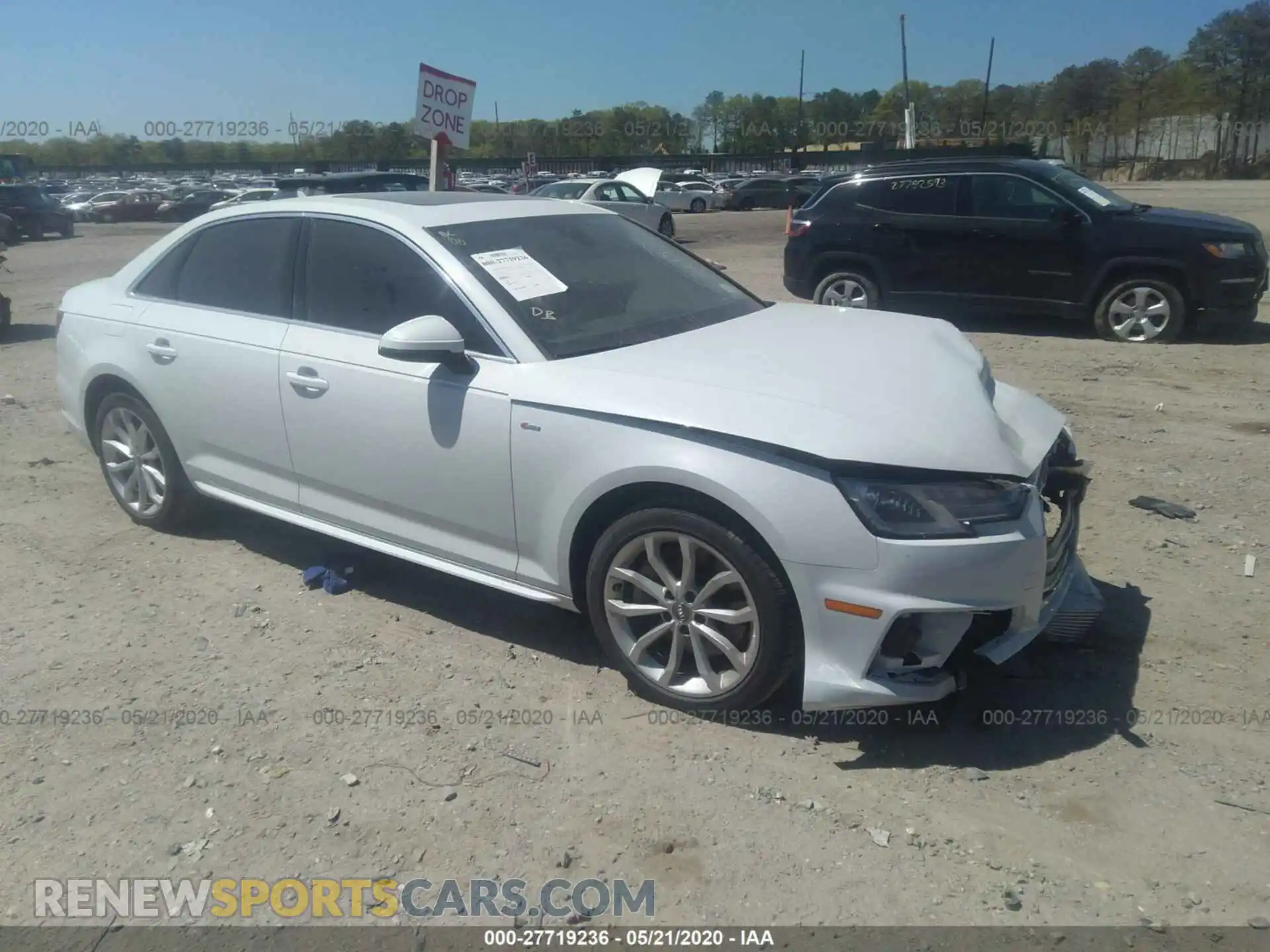 1 Фотография поврежденного автомобиля WAUDNAF46KA014112 AUDI A4 2019