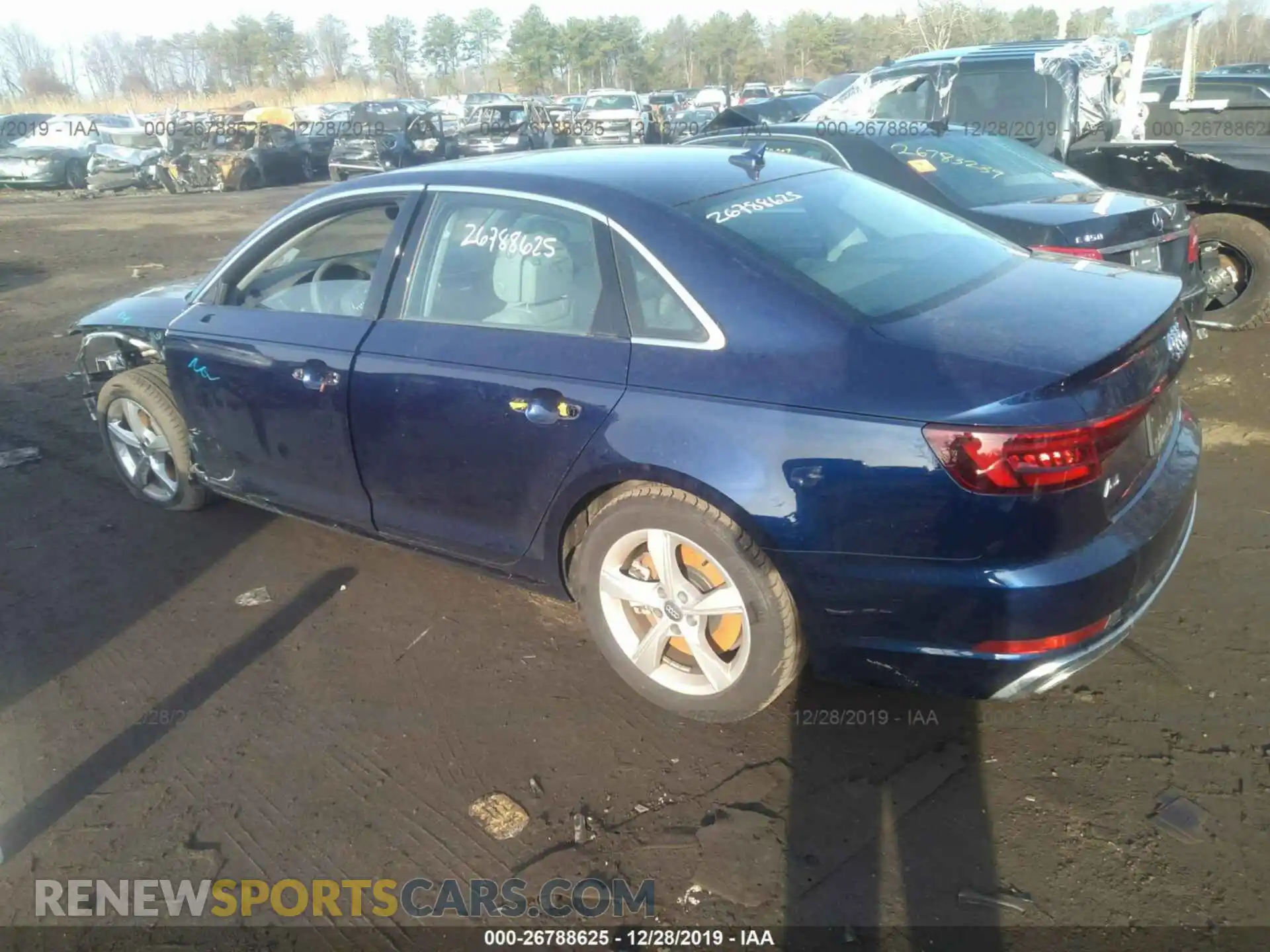 3 Photograph of a damaged car WAUDNAF47KA013888 AUDI A4 2019