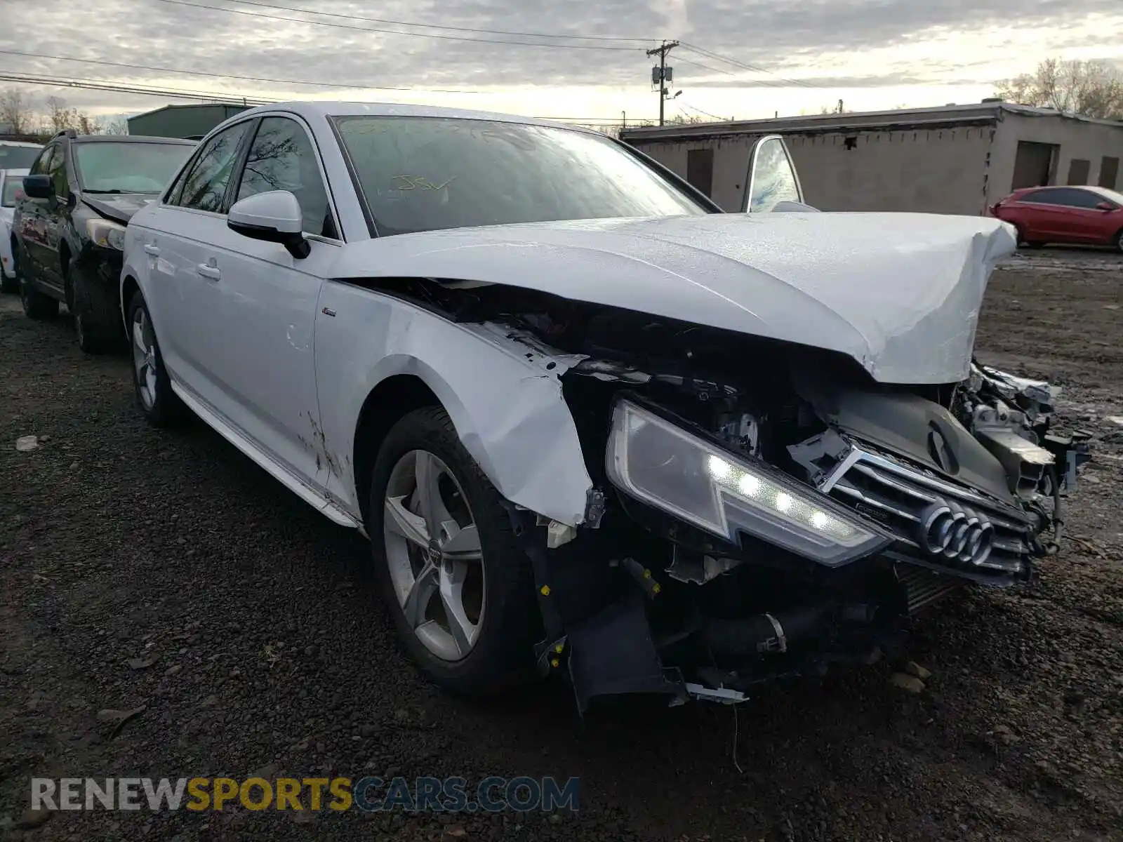 1 Photograph of a damaged car WAUDNAF47KA015530 AUDI A4 2019