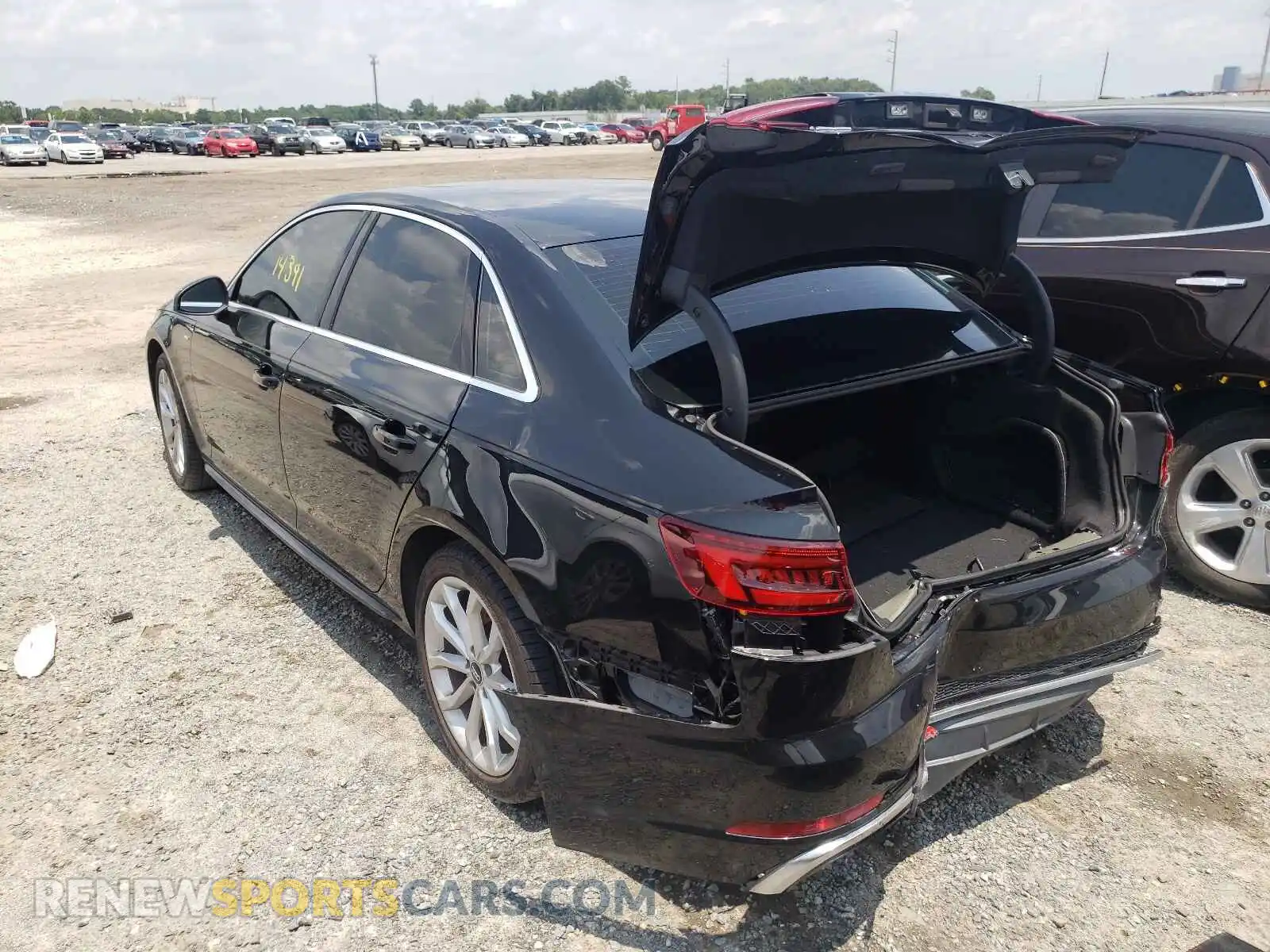 3 Photograph of a damaged car WAUDNAF47KA017374 AUDI A4 2019