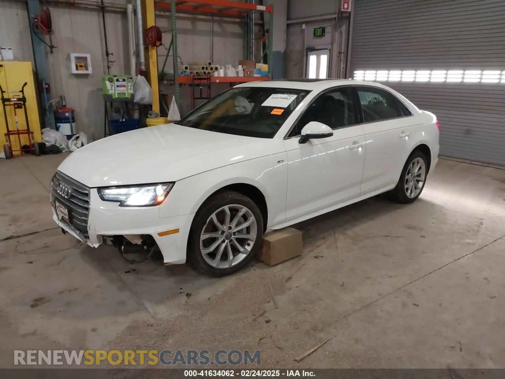 2 Photograph of a damaged car WAUDNAF47KA117328 AUDI A4 2019