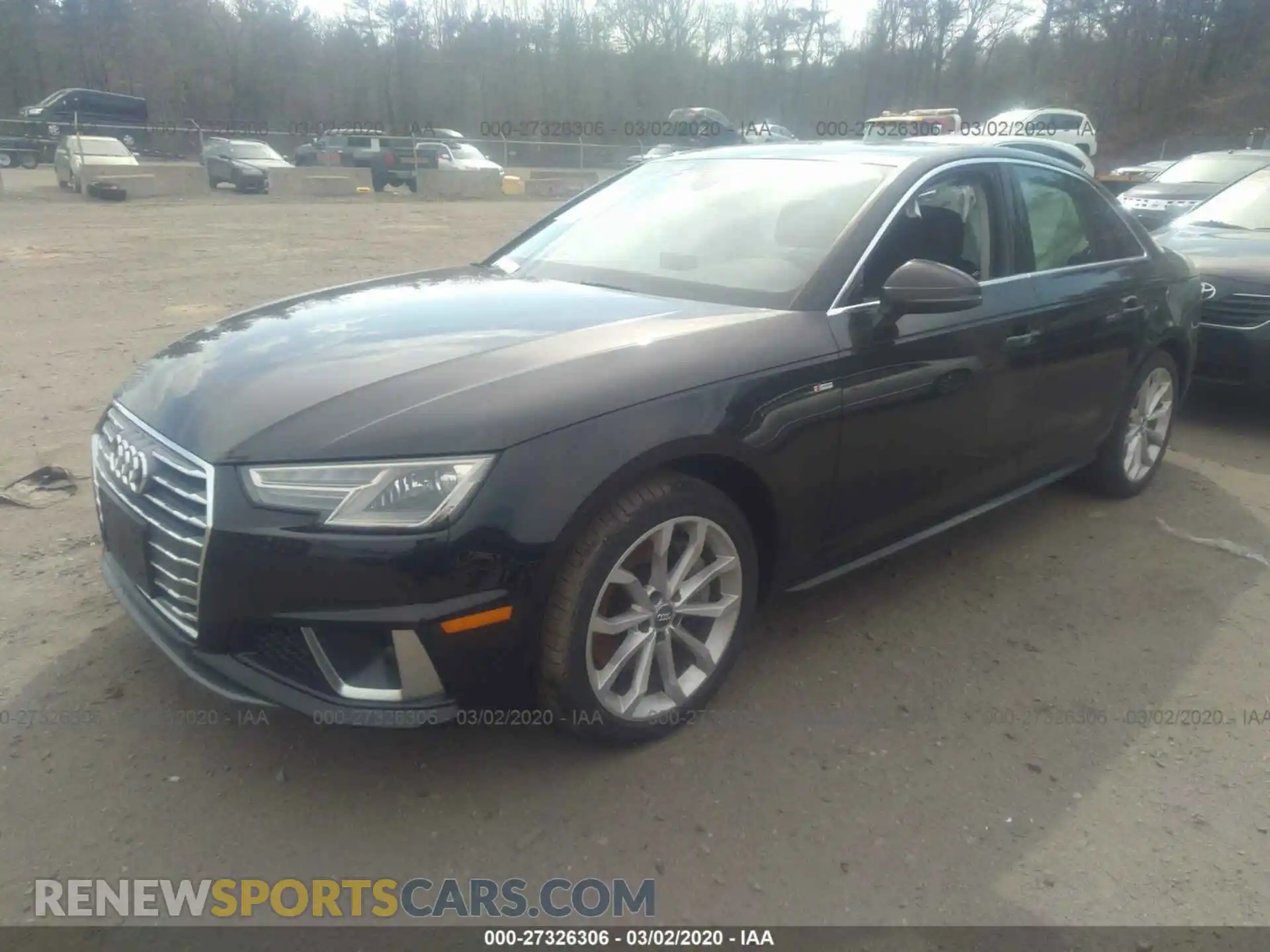 2 Photograph of a damaged car WAUDNAF47KN002964 AUDI A4 2019