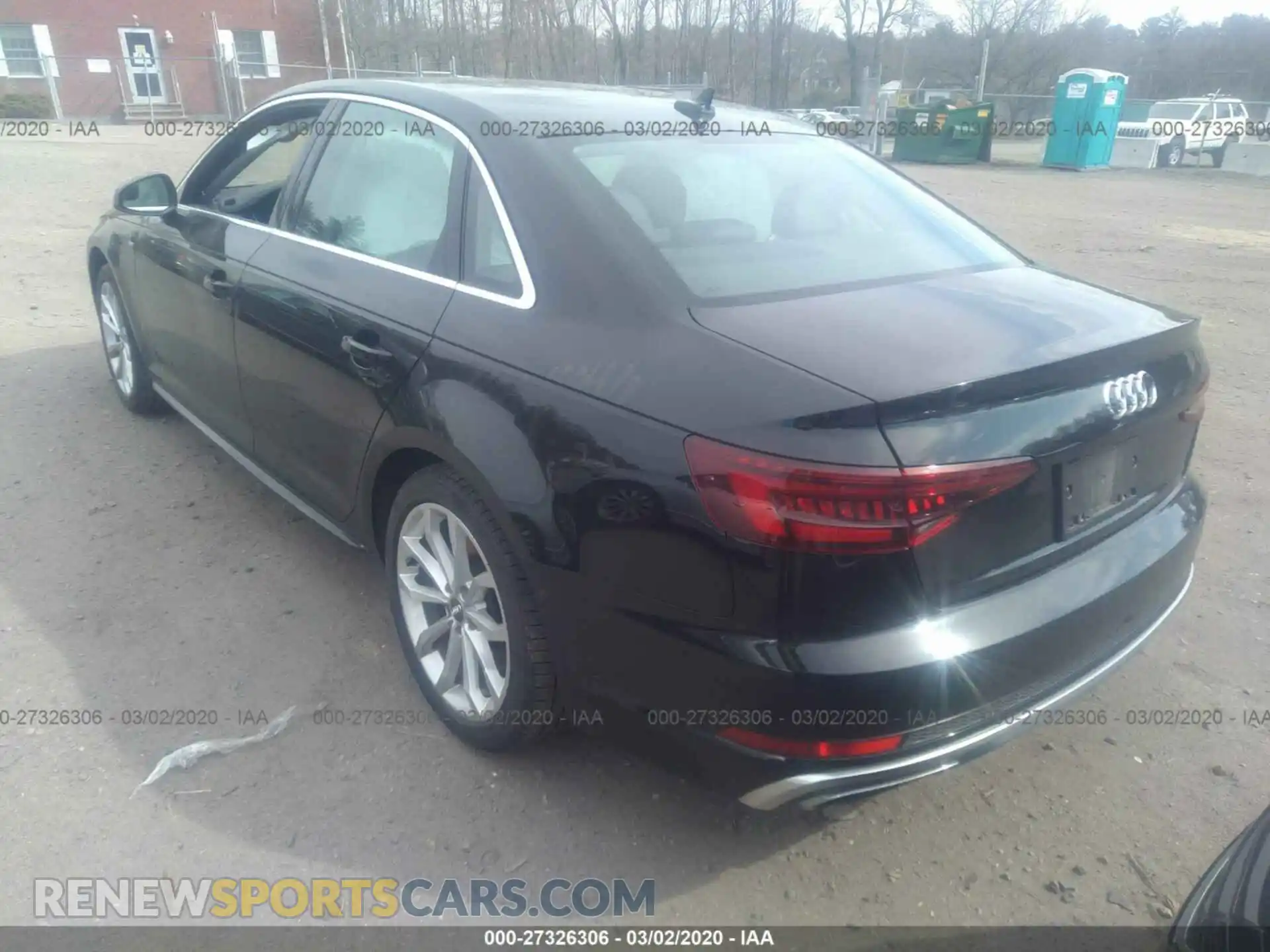 3 Photograph of a damaged car WAUDNAF47KN002964 AUDI A4 2019