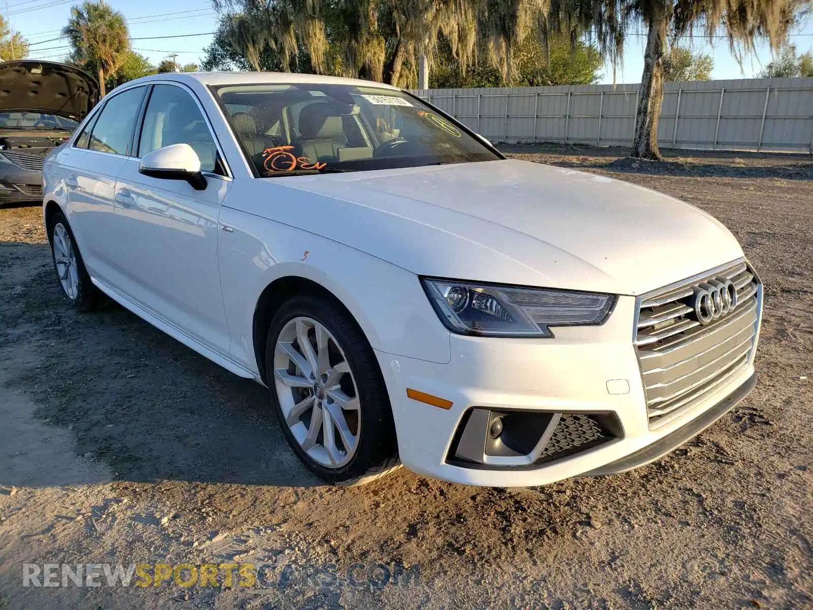 1 Photograph of a damaged car WAUDNAF47KN014189 AUDI A4 2019
