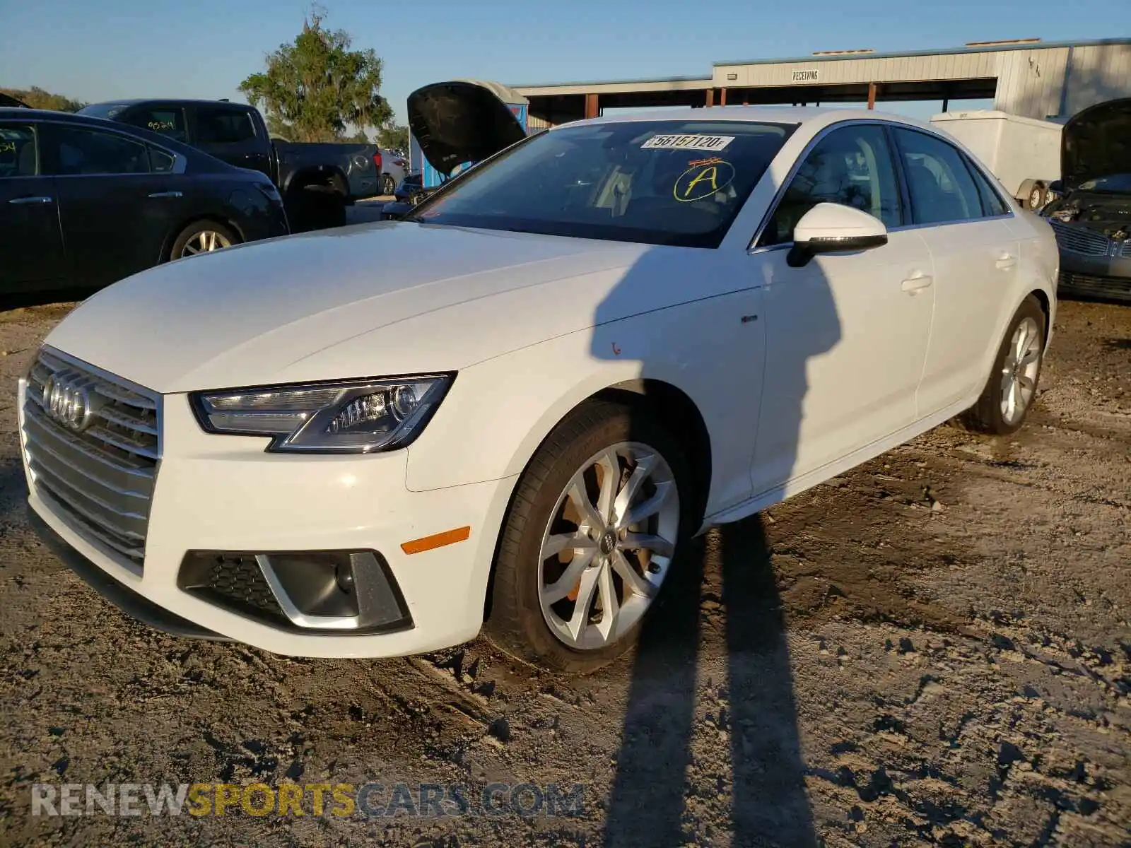 2 Photograph of a damaged car WAUDNAF47KN014189 AUDI A4 2019