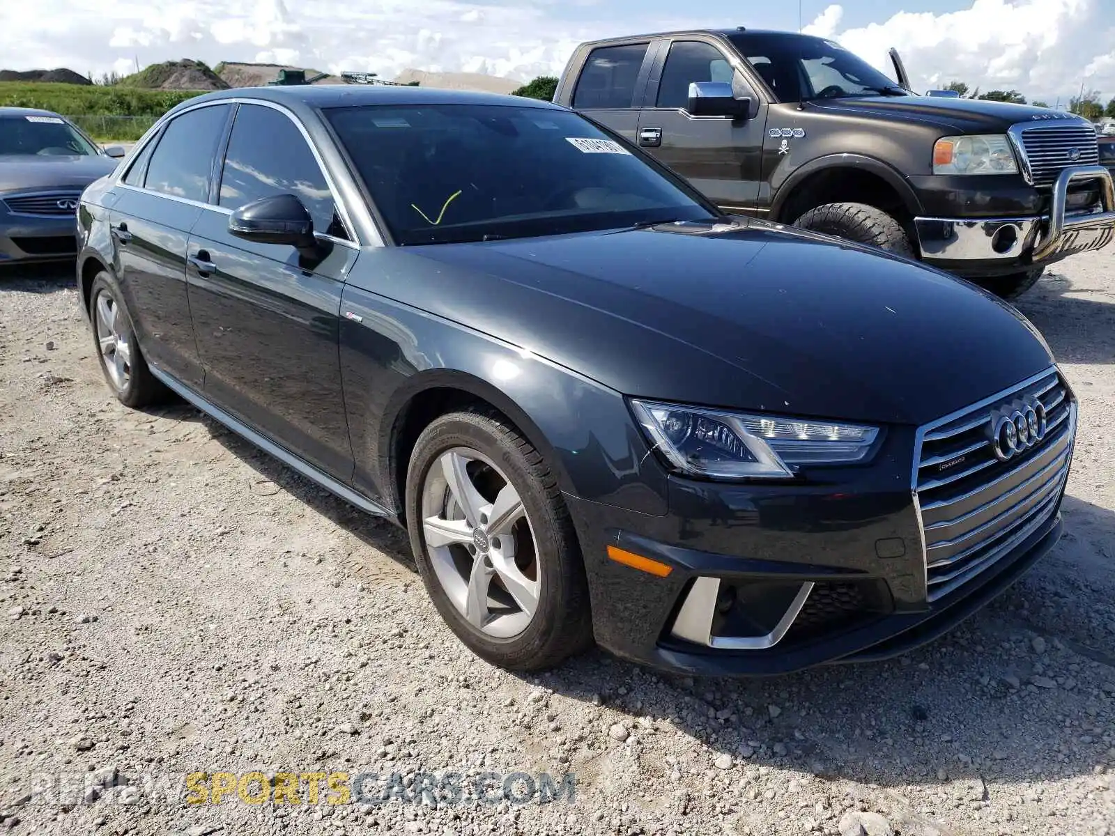 1 Photograph of a damaged car WAUDNAF47KN020087 AUDI A4 2019