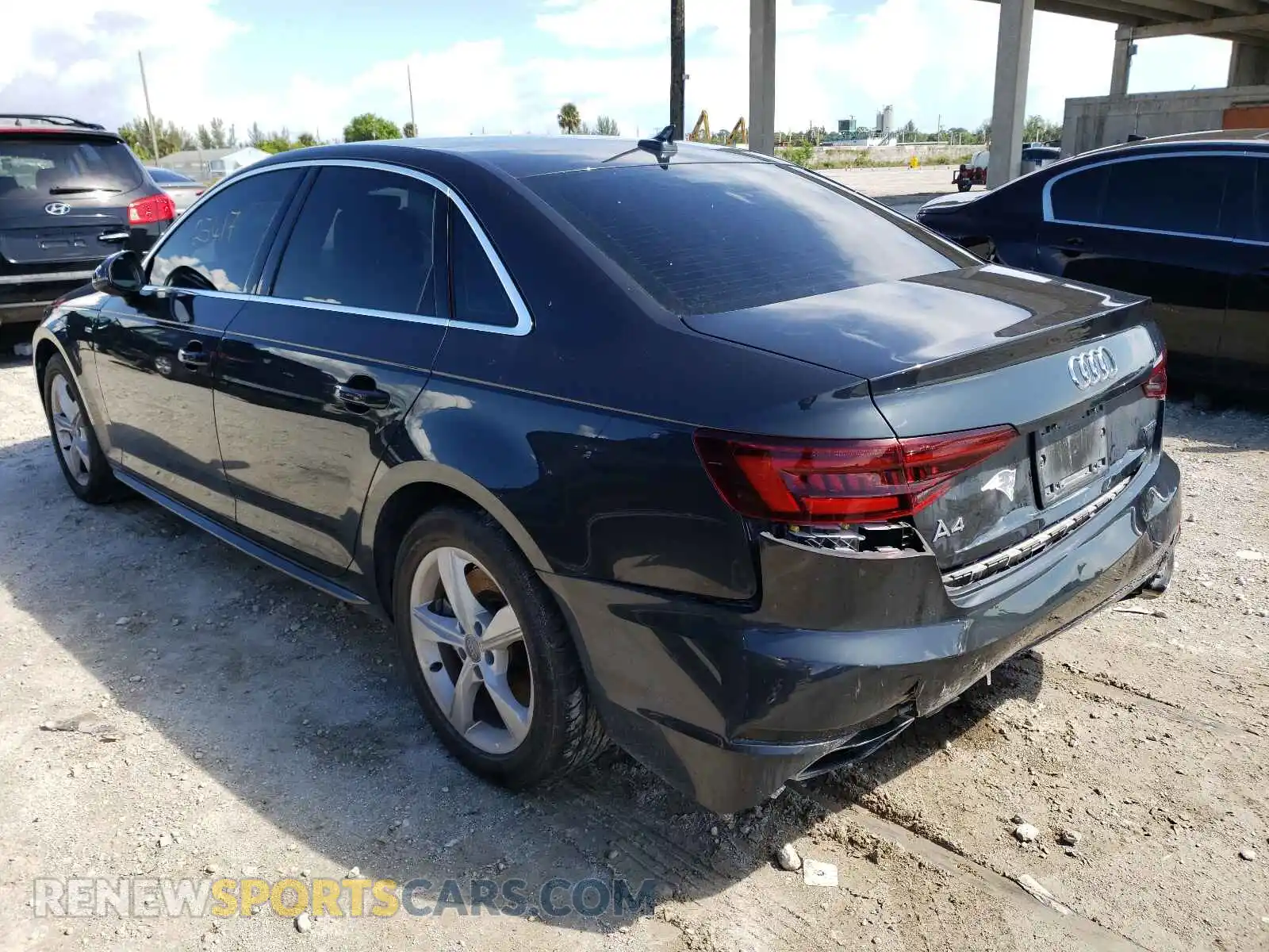 3 Photograph of a damaged car WAUDNAF47KN020087 AUDI A4 2019
