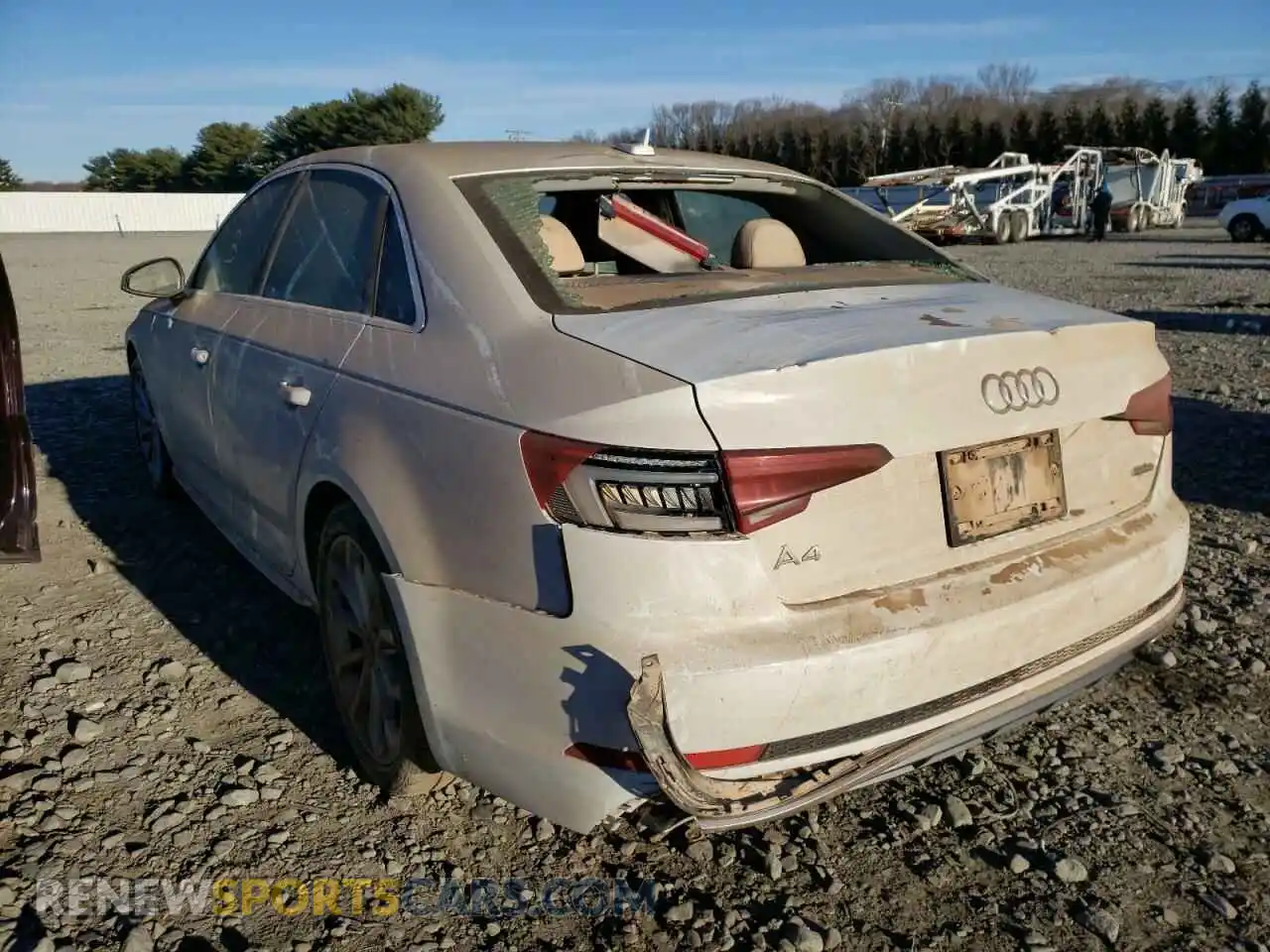 3 Photograph of a damaged car WAUDNAF48KA003287 AUDI A4 2019